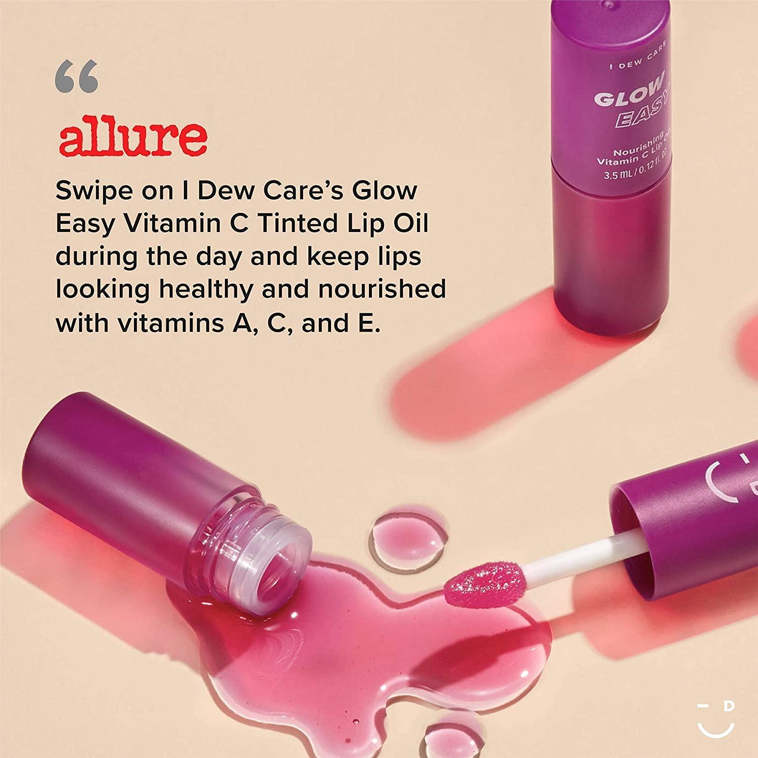 I Dew Care Glow Easy Vitamin C Lip Oil Nourishing Shine 0.12 fl oz