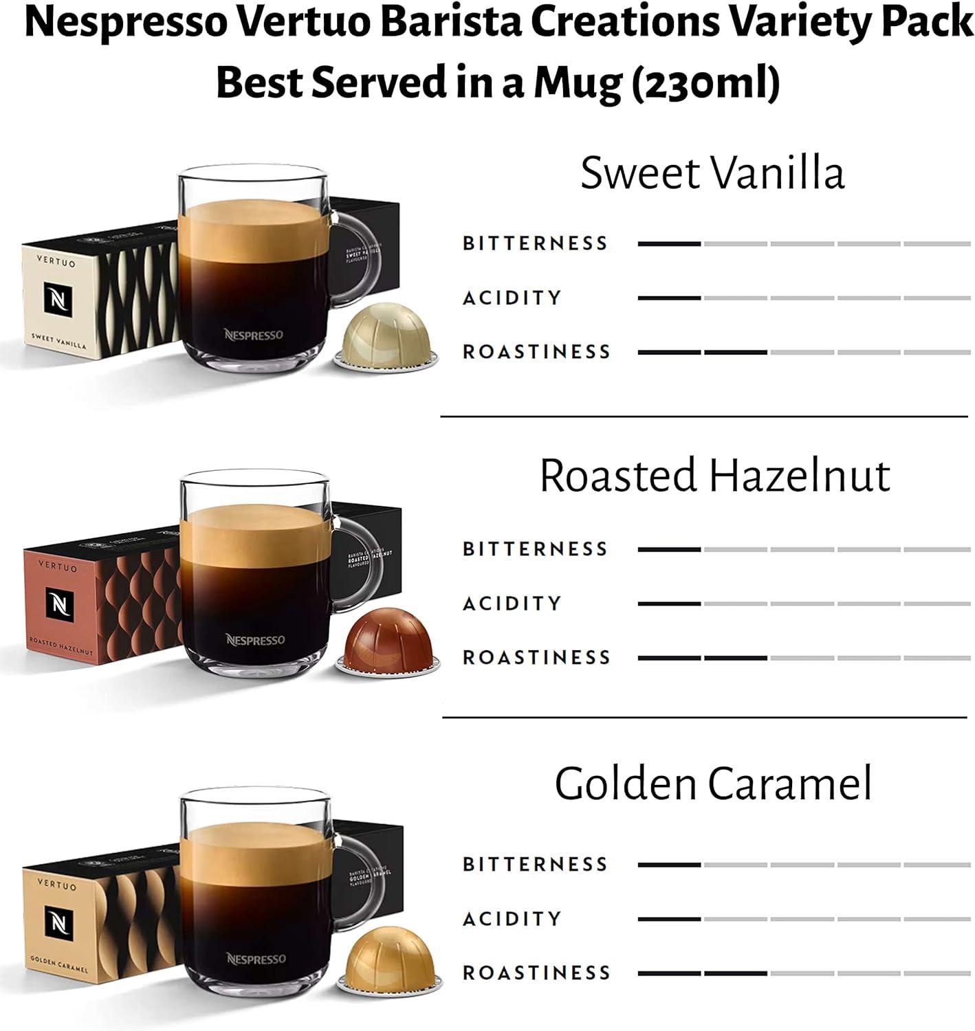 Nespresso Vertuo Coffee Pods Capsules Barista Creations Selection