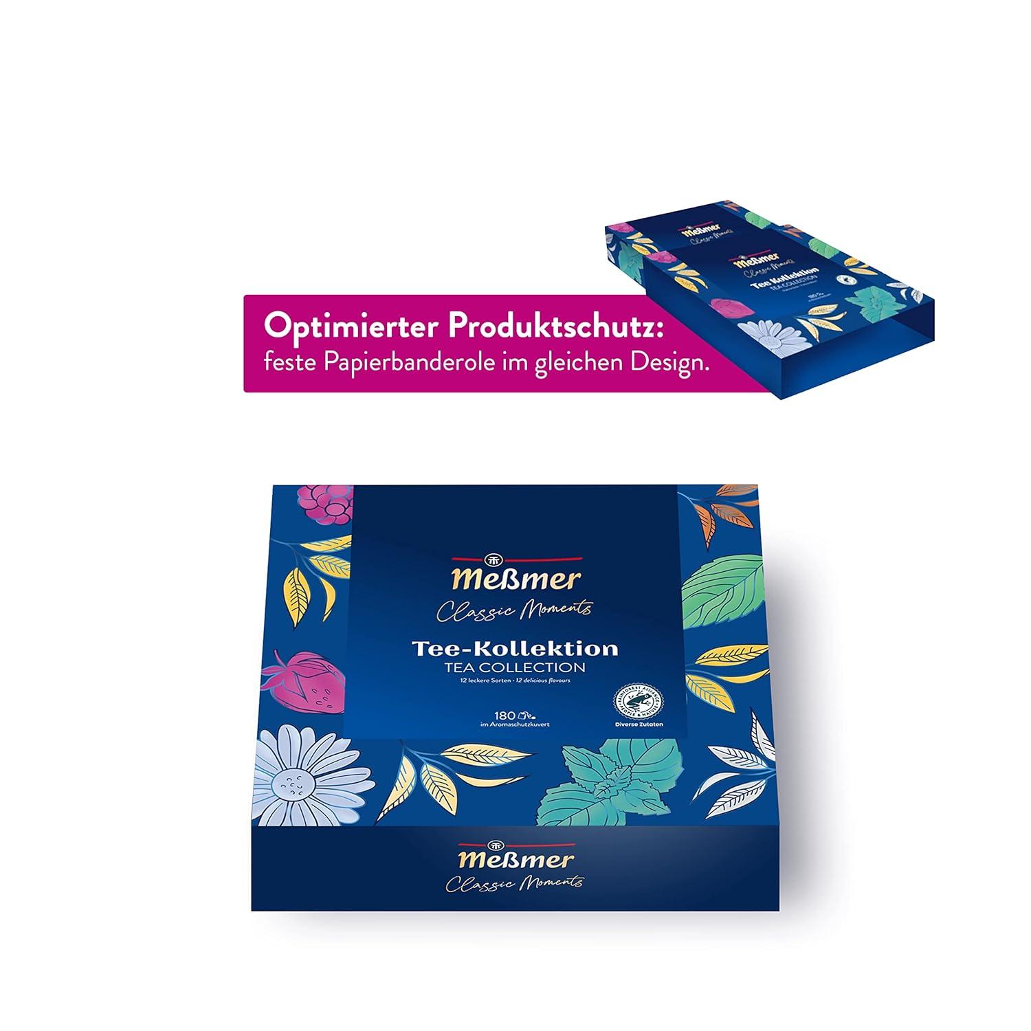Meà mer Collection Box - 180 Premium Tea Bags | Herbal Black Green ...
