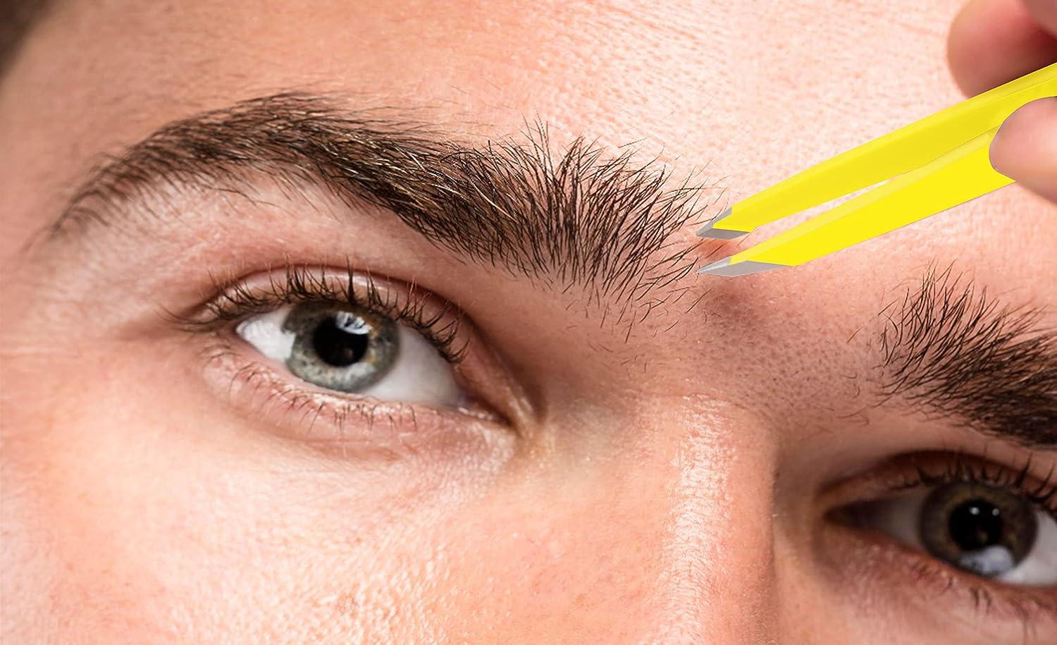 Blunt Tip Tweezers - Surgical Stainless Steel for Eyebrows Facial Hair and  Ingrown hair