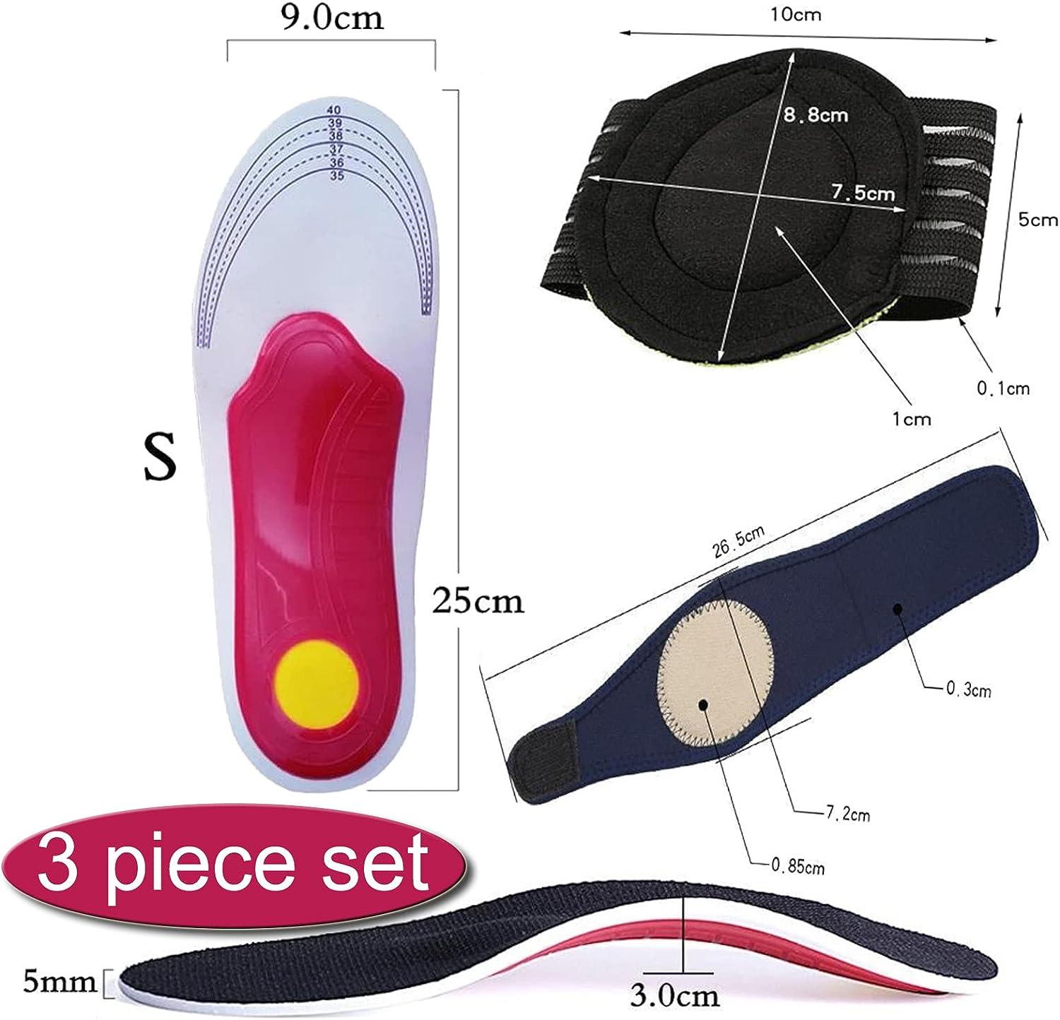 Plantar Fasciitis Arch Pain Insoles Pairs for Men and Women