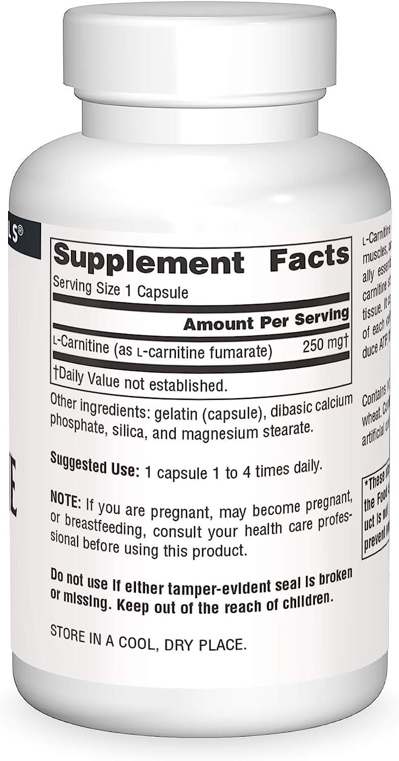 L Carnitine Source Naturals Inc. 60 Caps - Natural Energy Booster and Fat Metabolism Support | Buy Now with Express International Delivery | GoSupps.com L Carnitine Source Naturals Inc. 60 Caps - Natural Energy Booster and Fat Metabolism Support | Buy Now with Express International Delivery | GoSupps.com