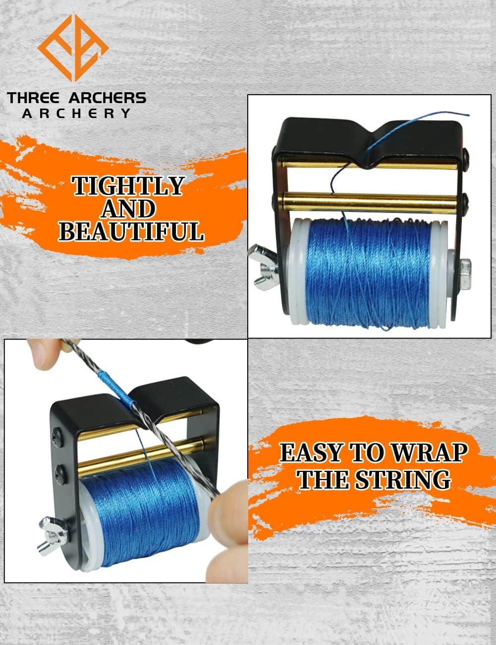 THREE ARCHERS Bowstring Serving Thread String Serving Jig 120 yard