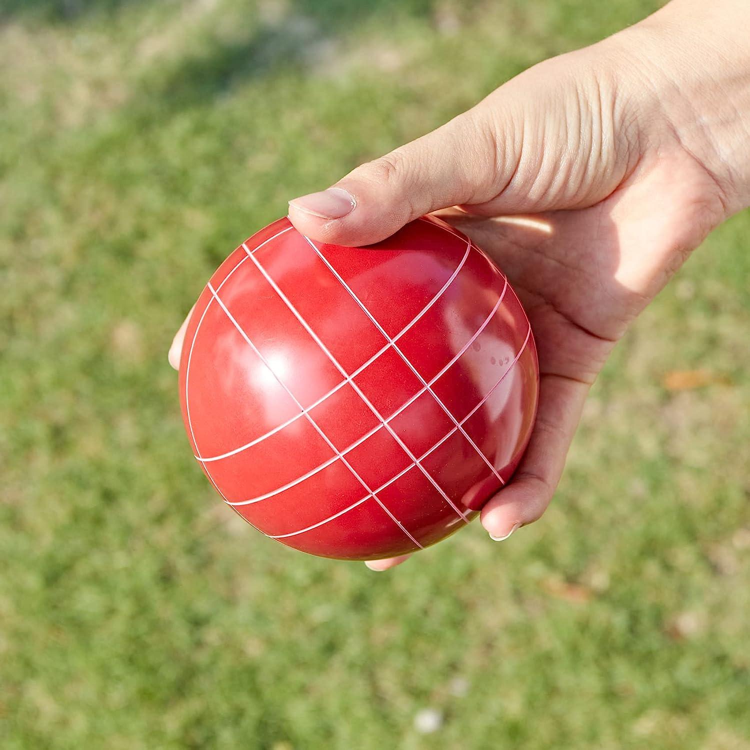 Aivalas Bocce Ball Replacement Straight line Pattern Red