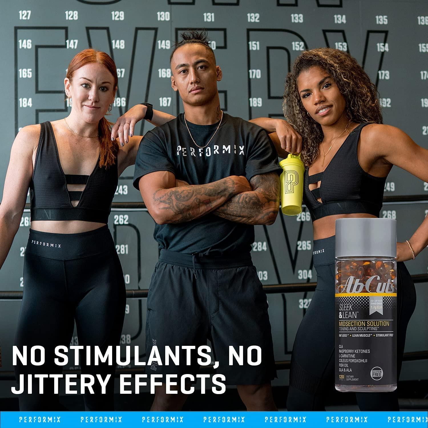 AbCuts Sleek and Lean - 120 Softgels with CLA, Fish Oil, Flaxseed Oil, and L -Carnitine for Antioxidant Support | Buy Now with Express International  Delivery | GoSupps.com