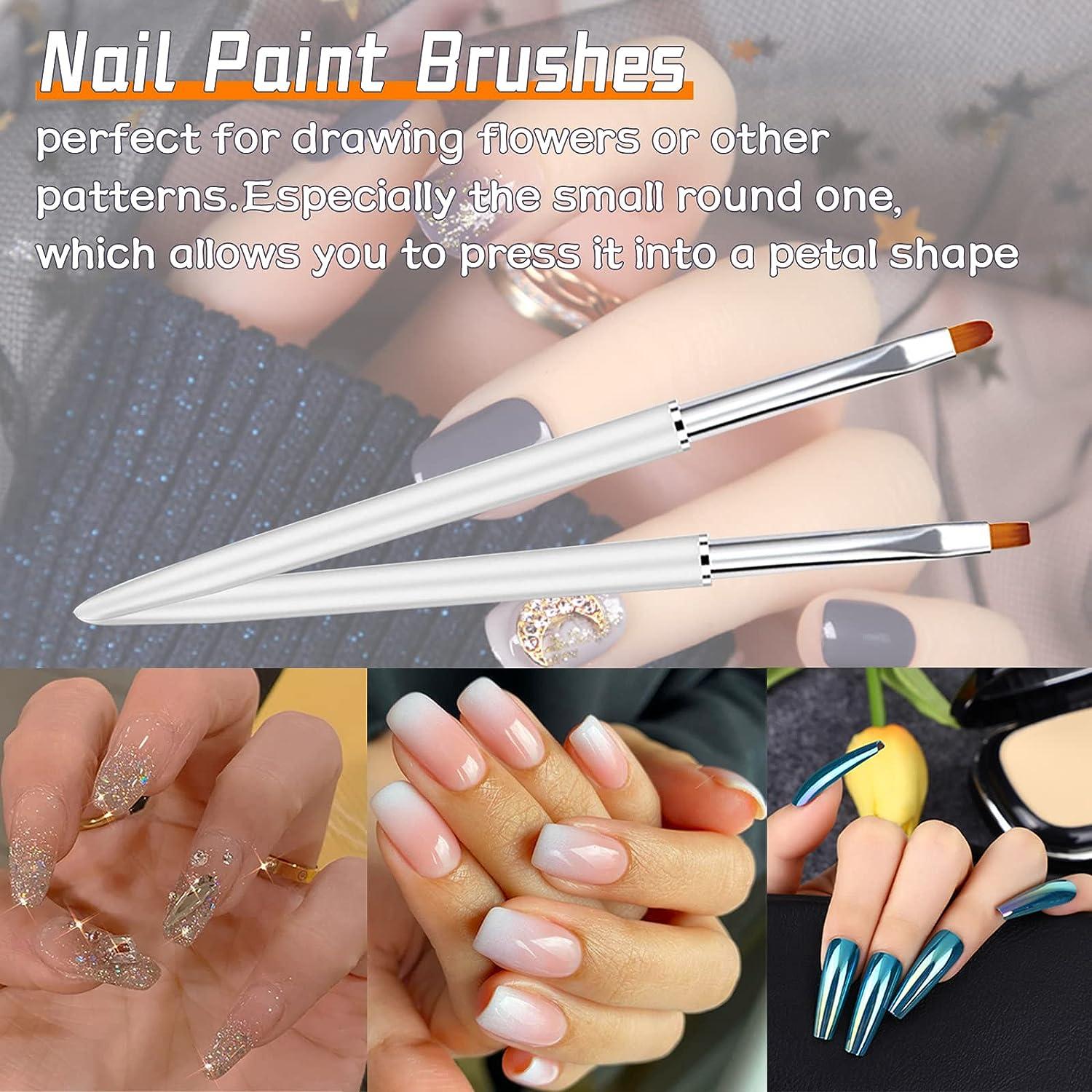 25 PCS Nail Art Design Dotting Painting Drawing Polish Brush Pen Tools  Acrylic