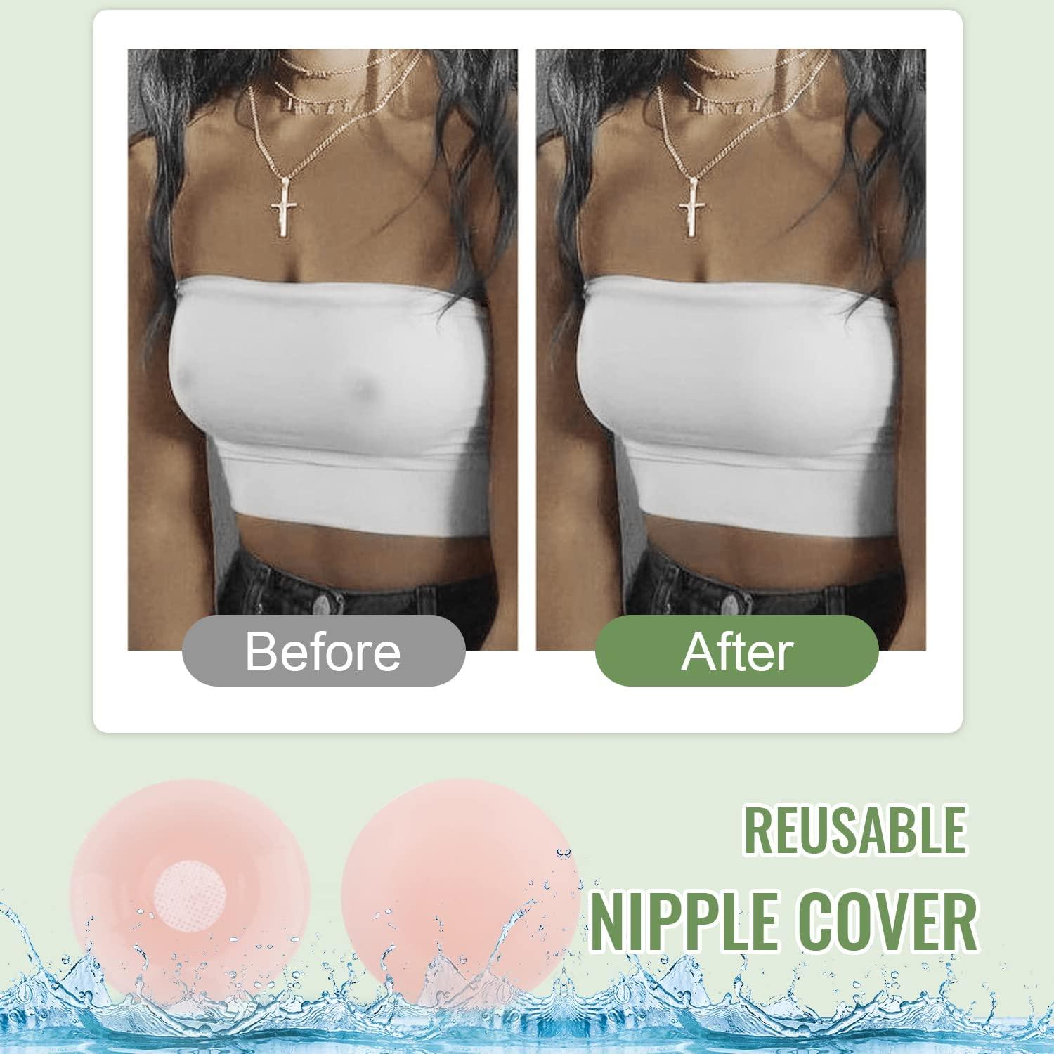 Boob Tape, Boobytape for Breast Lift with 2 Reusable Silicone