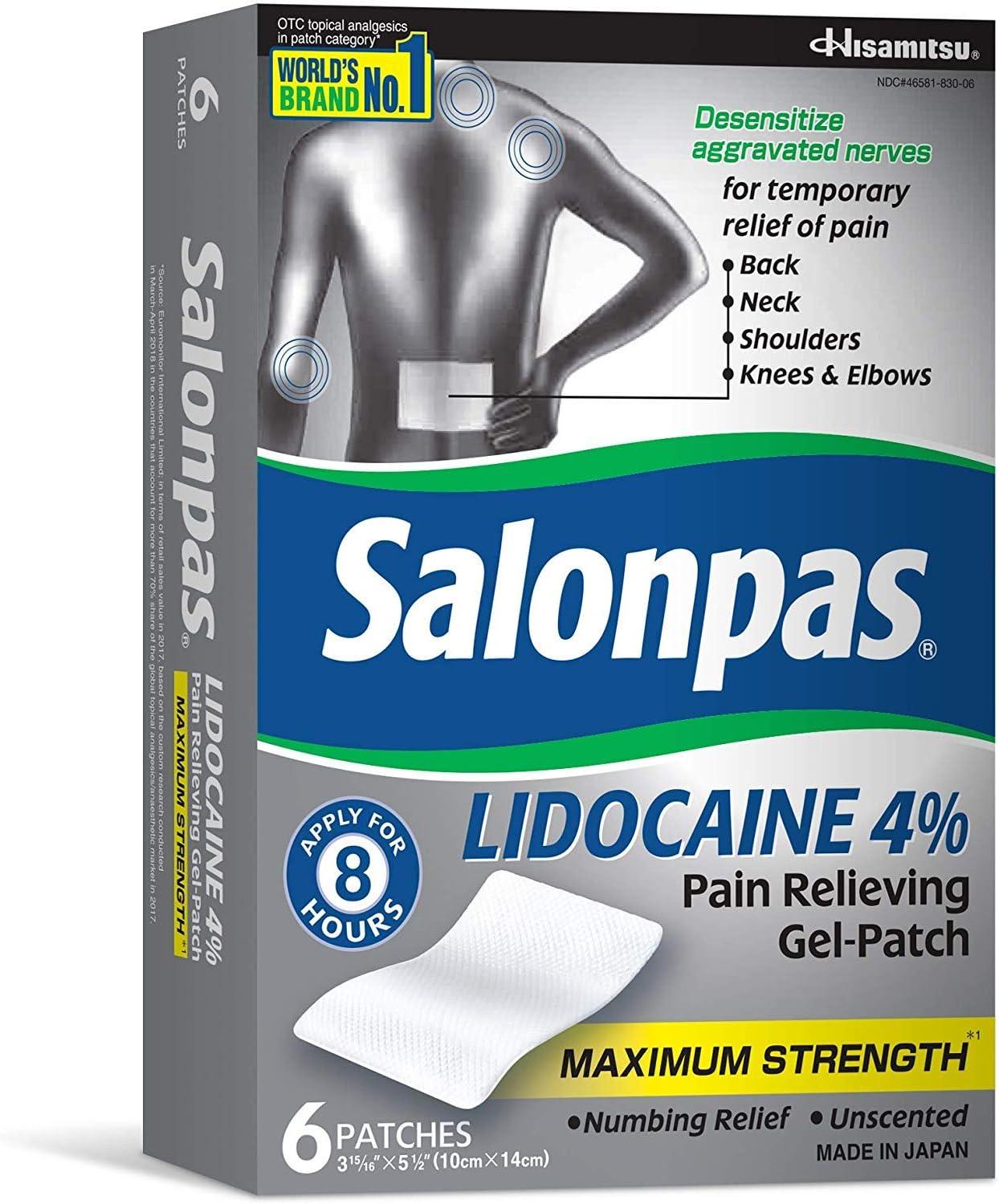 Salonpas lidocaine 2024 patch