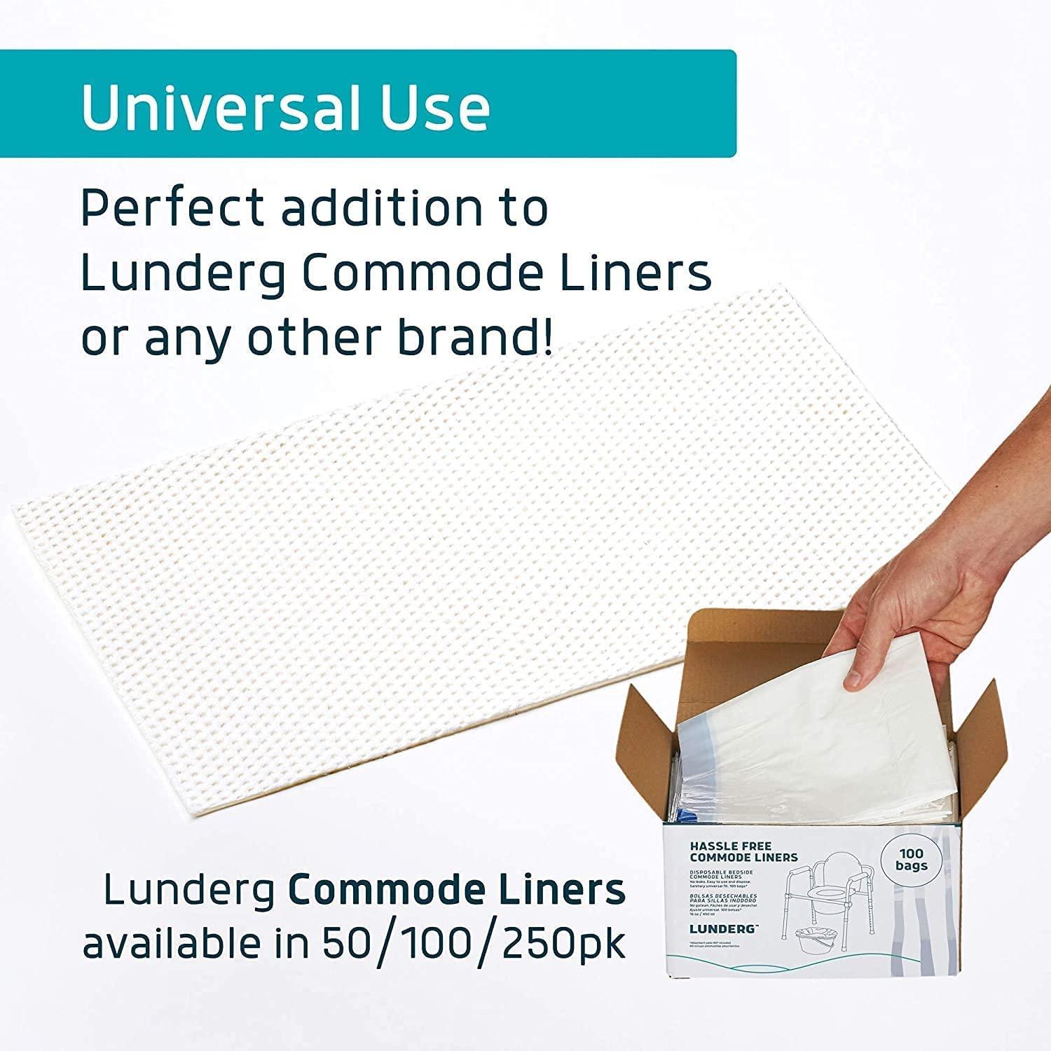 Lunderg Lavender Scented Super Absorbent Commode Pads Medical Grade