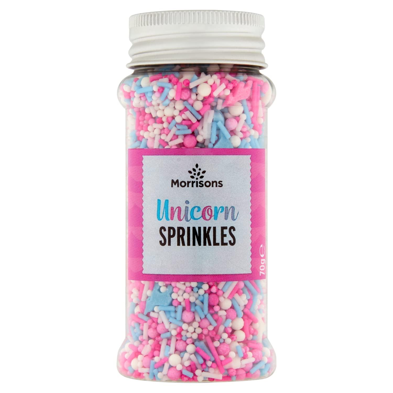 Morrisons Unicorn Sprinkles Cake Decorations 70G