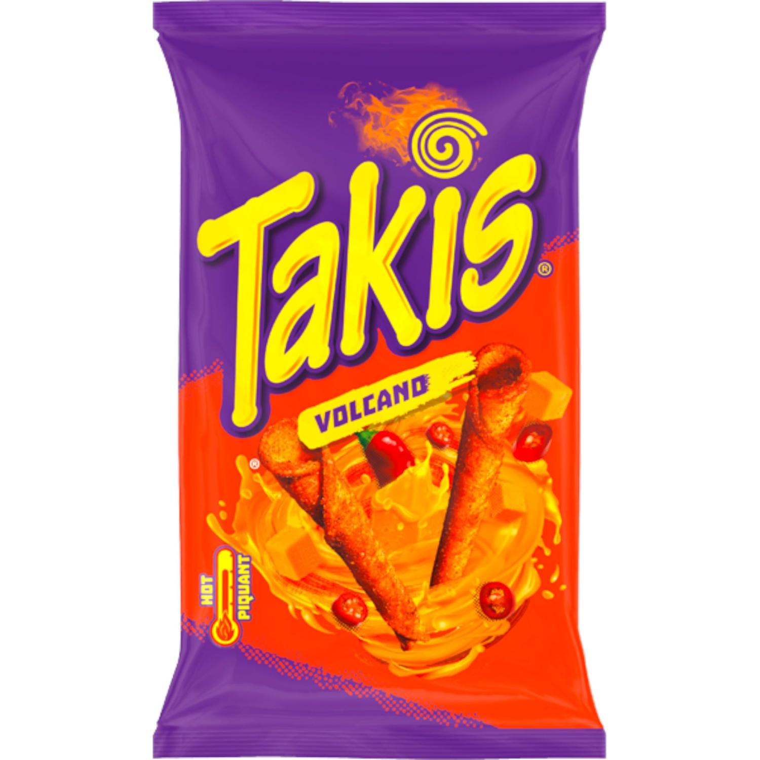 Takis Volcano Hot Corn Chips 100g Spicy Cheese Chilli Snacks