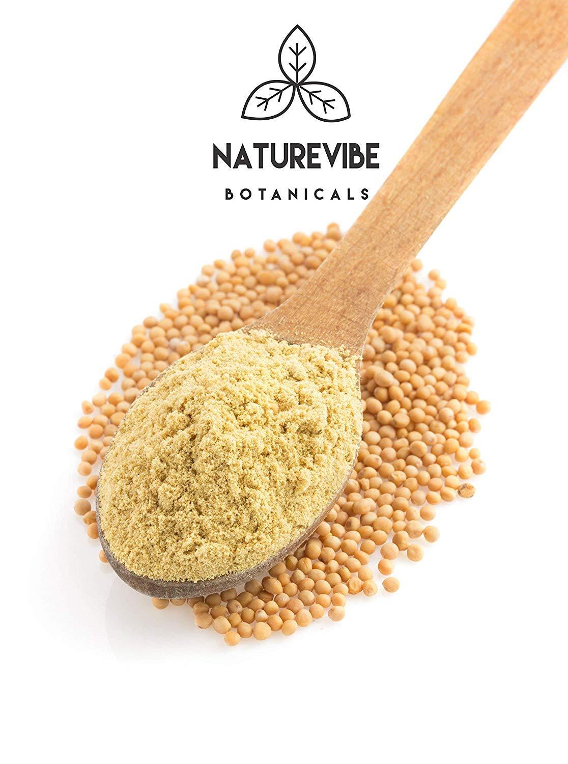 Naturevibe Botanicals Organic Yellow Mustard Seed Powder, 1 Pound 100