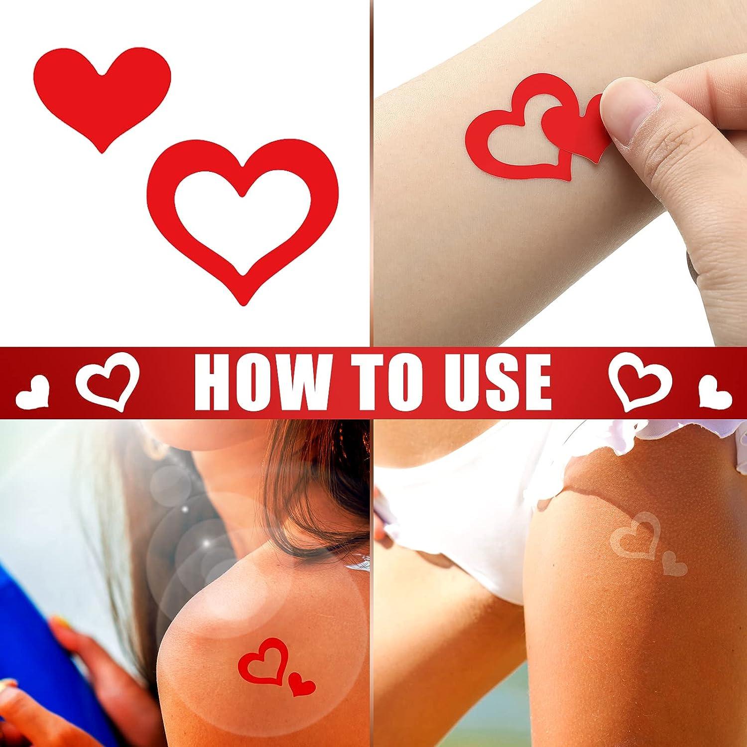 Roll of 500 Pieces Tanning Stickers for Body Sunbathing Tanning Bed