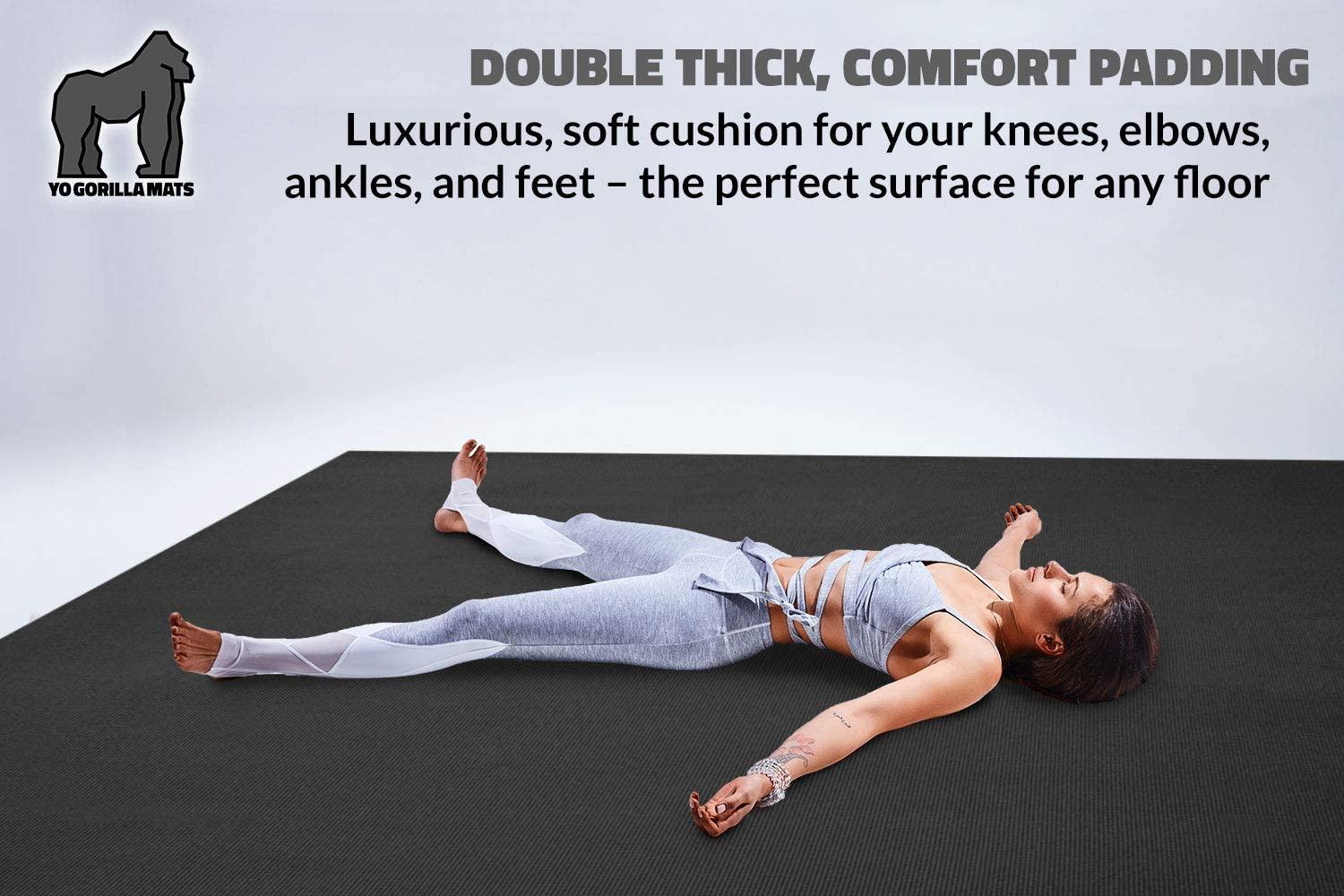 Used Gorilla Mats Premium Large Non-Slip Exercise & Yoga Mat, 6' x
