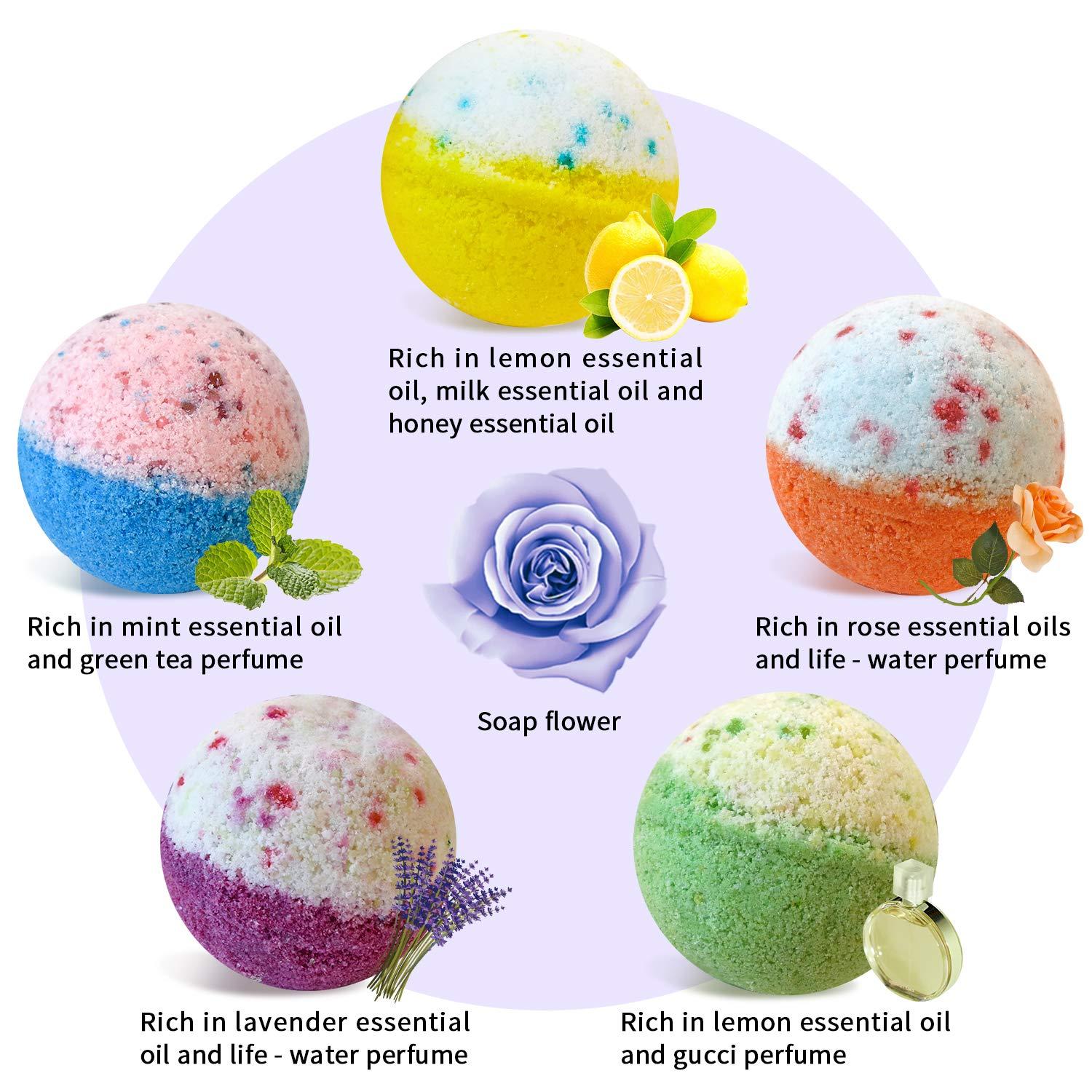 Fafamara Bath Bombs, Gift Set Rich In Essential Oils Natural Handmade Bath&Spa | UK - View #9