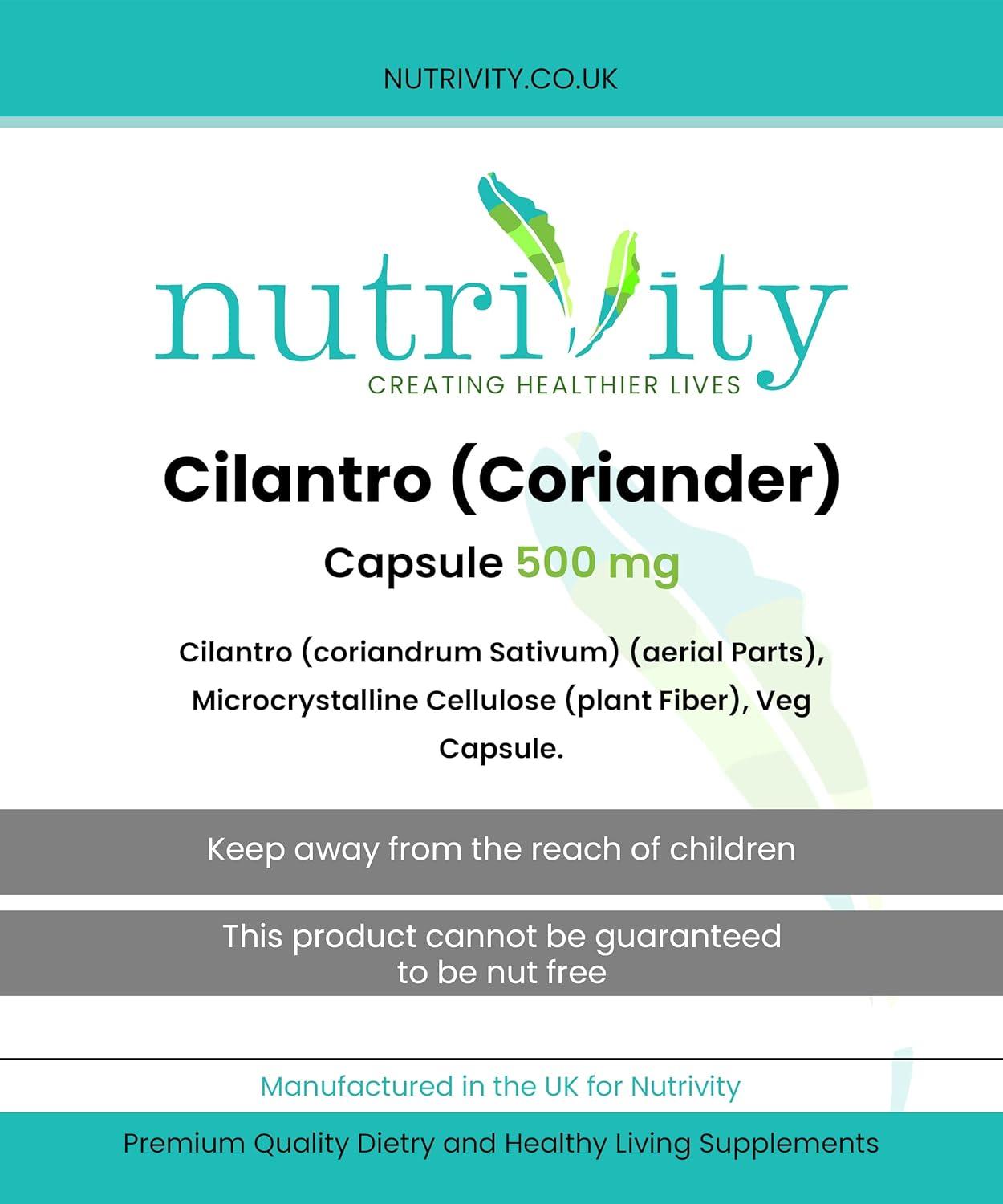 Heavy Metal Detox Supports and Aids Digestive Health Cilantro Coriander
