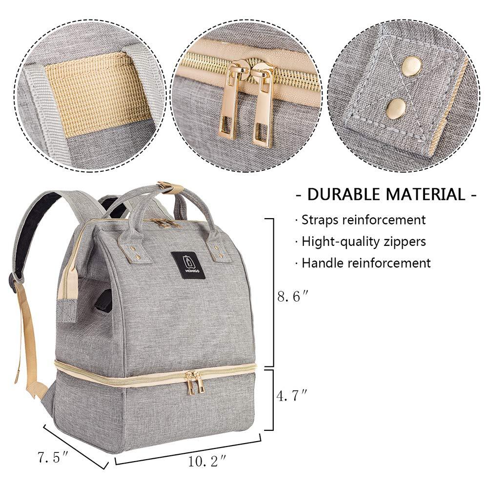 Breast Pump Backpack Cooler and Moistureproof Bag Double Layer for Mother Outdoor Working