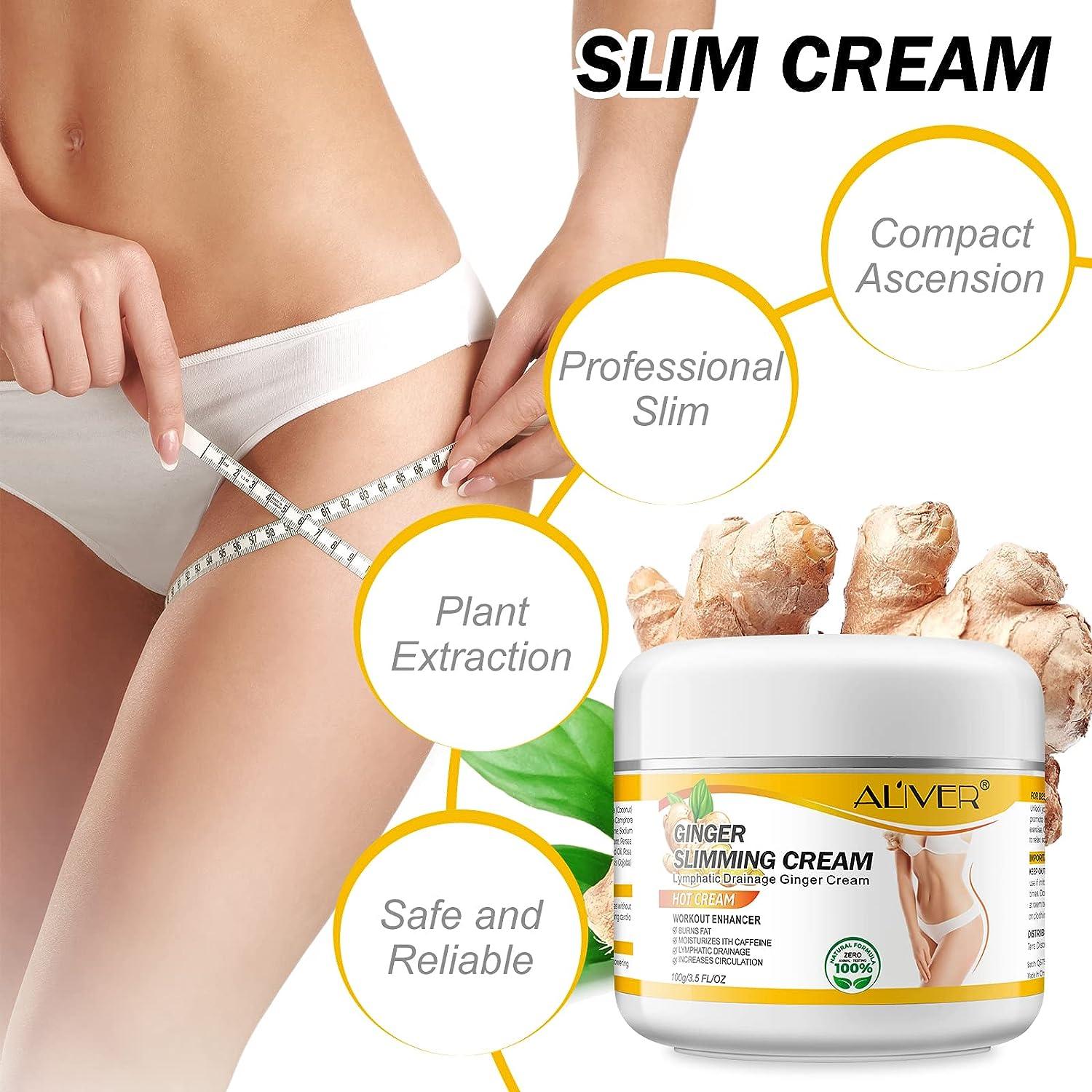 Ginger Slimming Cream Anti Cellulite Cream Hot Cream Ginger Fat Burning  Weight Loss Full Body Slimming Cream Gel Fat Burning Cream for Belly  Perfect for Cellulite Soothing Relaxing Tightening & Slimming 3.5