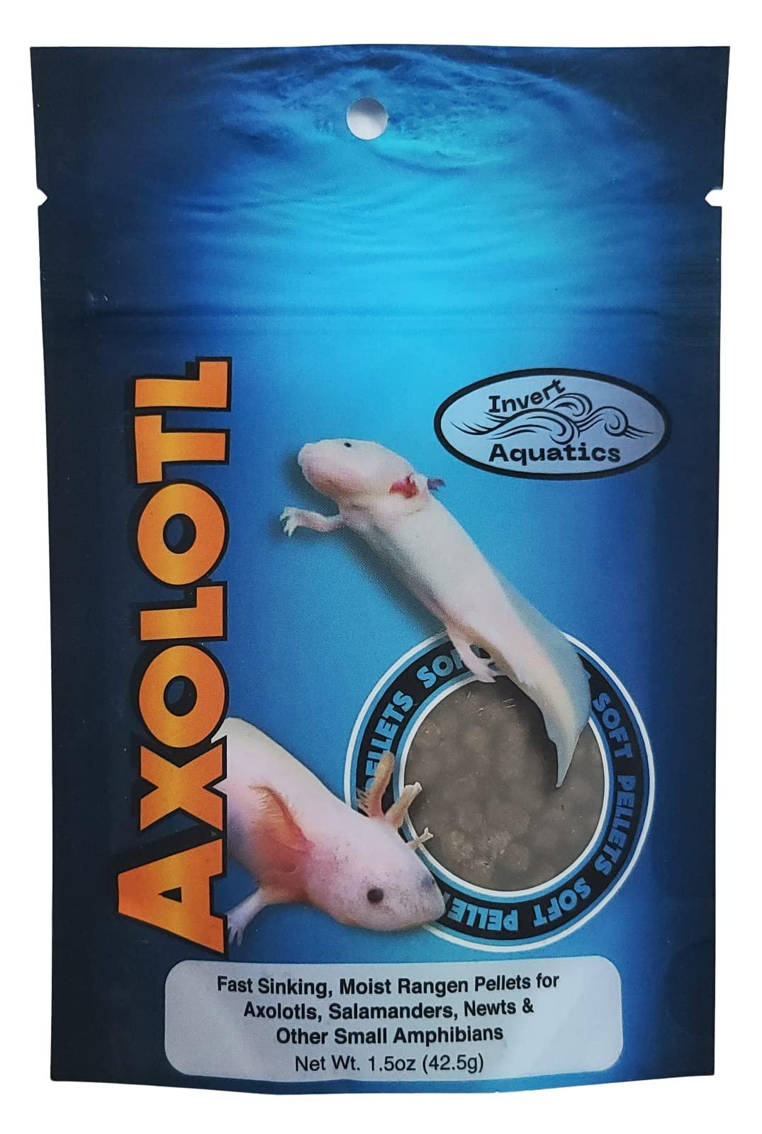 Invert Aquatics Soft Pellets for Axolotls Moist Sinking Diet for