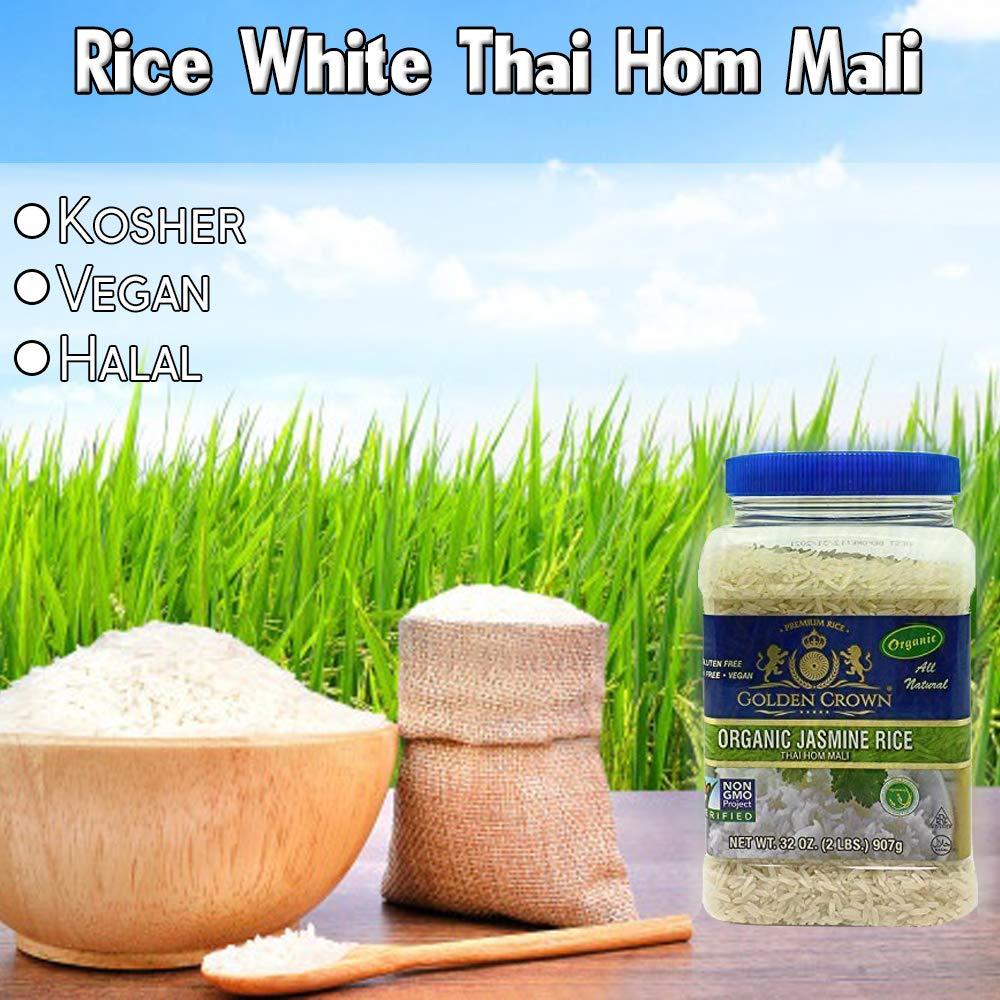 Golden Organic White Jasmine Rice Premium Quality NonGMO GlutenFree