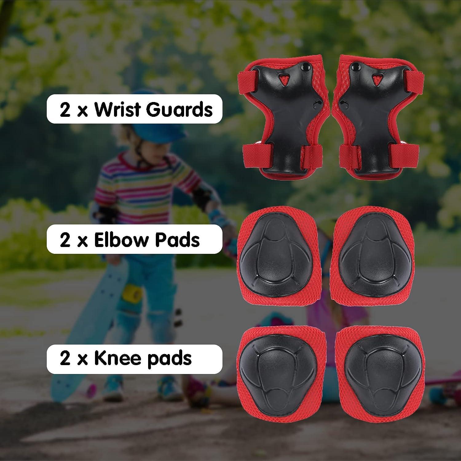 Atphfety Kids Helmet Set,Toddler Helmet for Boys Girls Age 3-8 with Knee  Elbow Pads Wrist Guards for Bike Skating Skateboard Cycling Scooter  Rollerblading S:50 cm - 54cm/19.7-21.2 inch Spider
