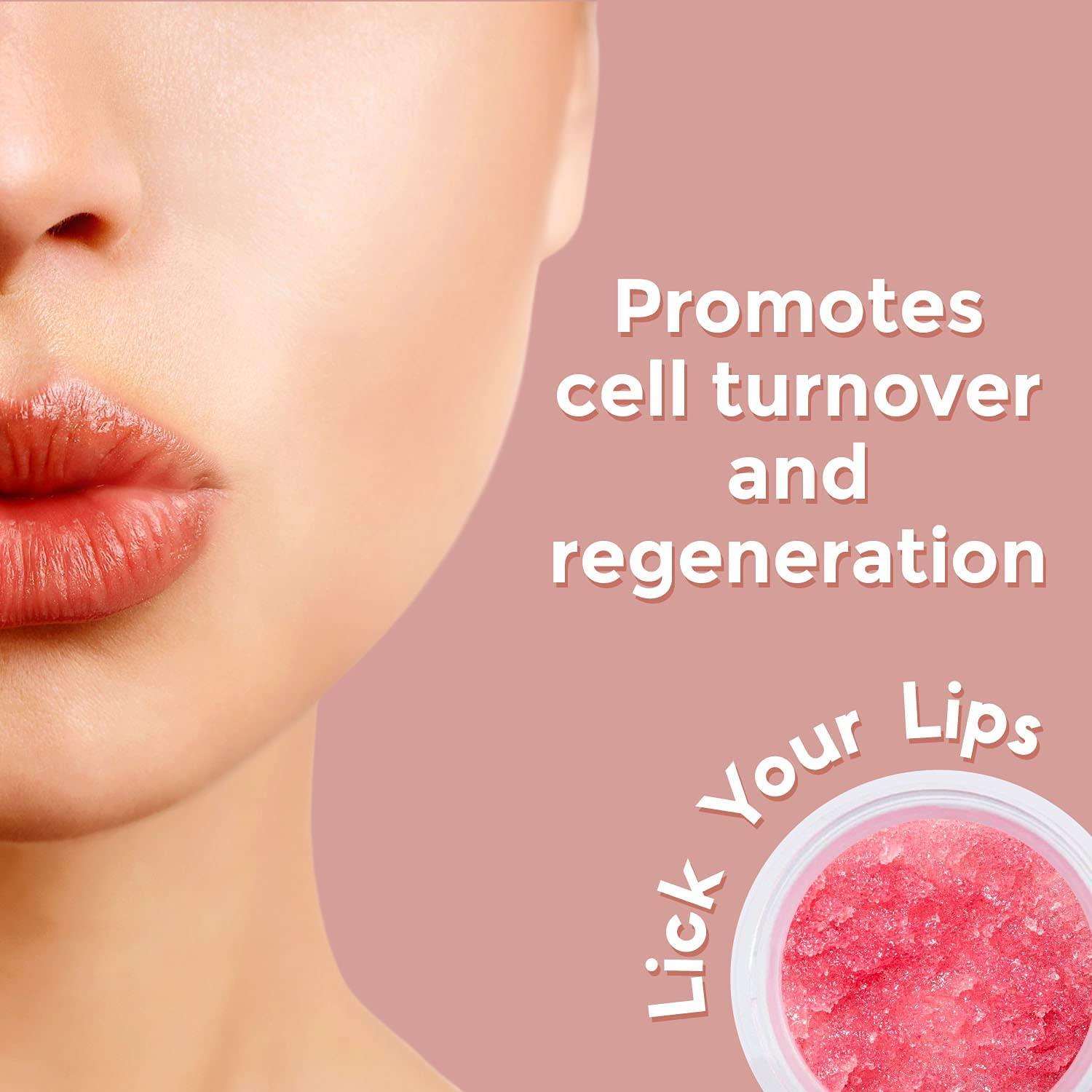 Watermelon Sugar Lip Scrub Exfoliates, Moisturizes & Lightens Dark