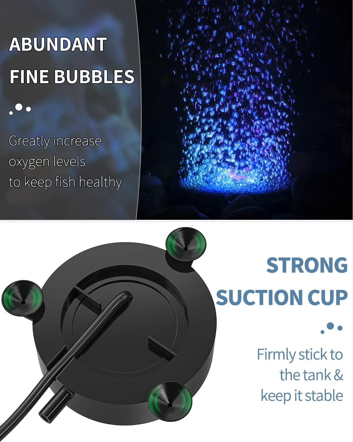 Aqua Della Saugnapf Mit Clip – 3er Set Für Schläuche 12–16 Mm, Schwarz, Für Aquarien