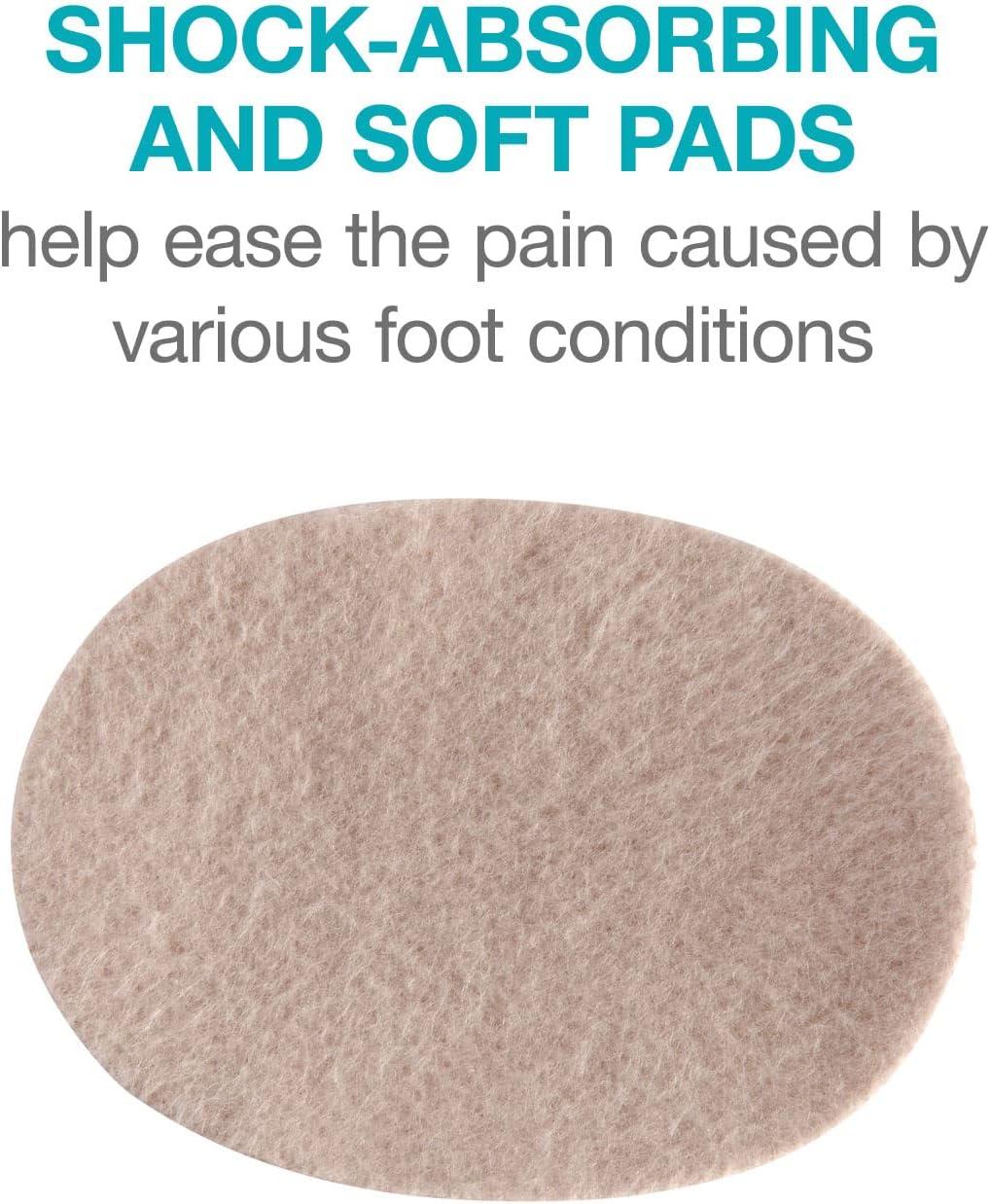 Steins Moleskin PreCut Oval Foot Pads Blister Pads for Feet Heel