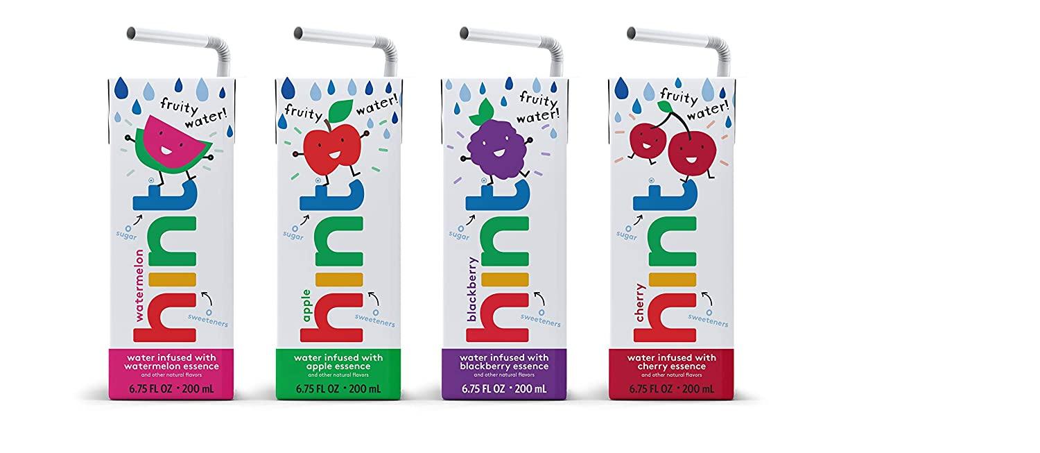 Hint Kids Water Variety Pack (Pack of 32), 6.75 Ounce Boxes, 8 Boxes