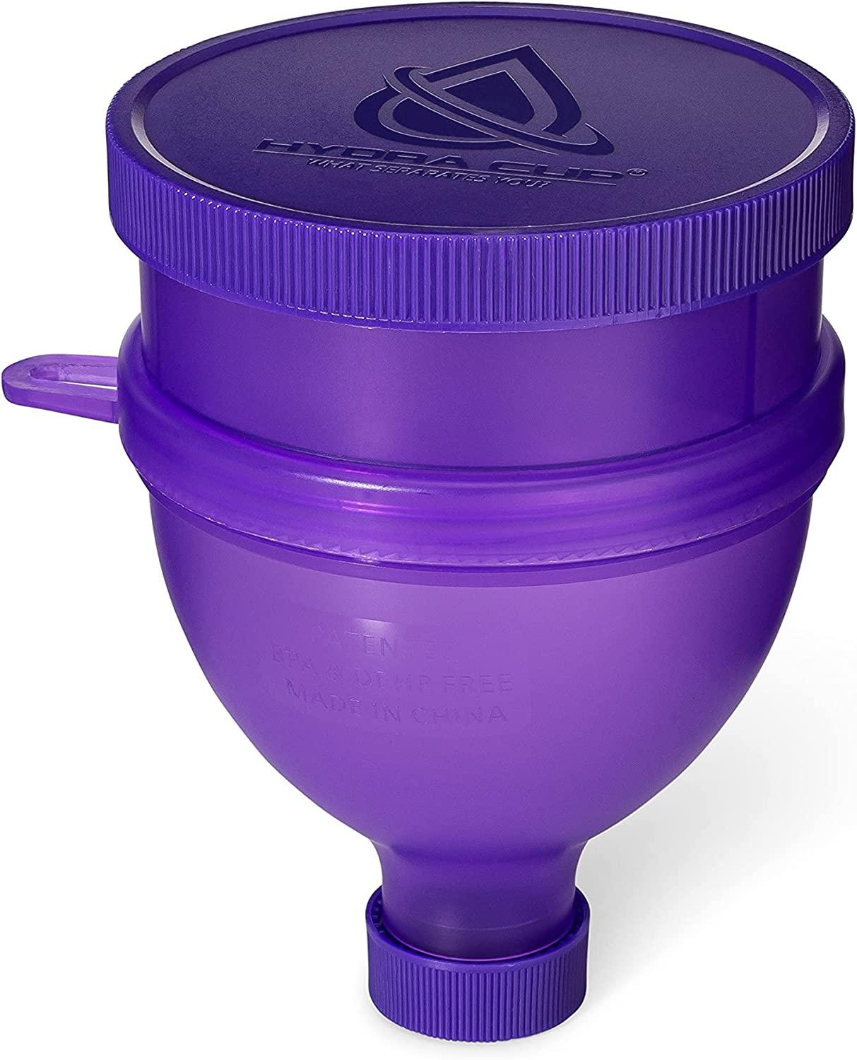 Hydra Cup [4 PACK] - Protein Powder Funnel w/ three compartments, pill & supplement  storage container & dispenser, pair w/ shaker bottle on the go for pre/post  workout (Purple/Pink/White/Gold/Green) Purple, Pink, White/Gol…