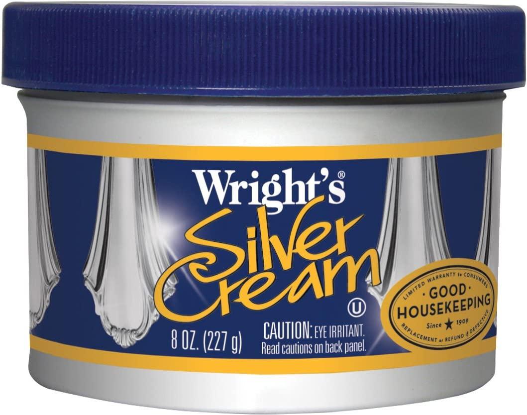 Wrights Silver Cleaner and Polish Cream 8 Ounce Ammonia Free