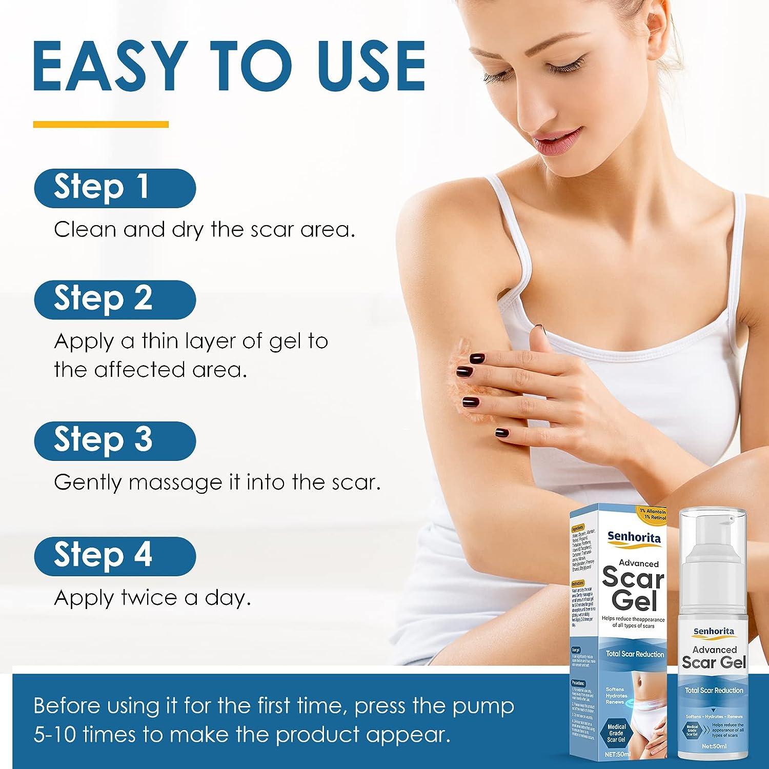 Scar Cream Gel, Advanced Scar Treatment with Allantoin and Retinol