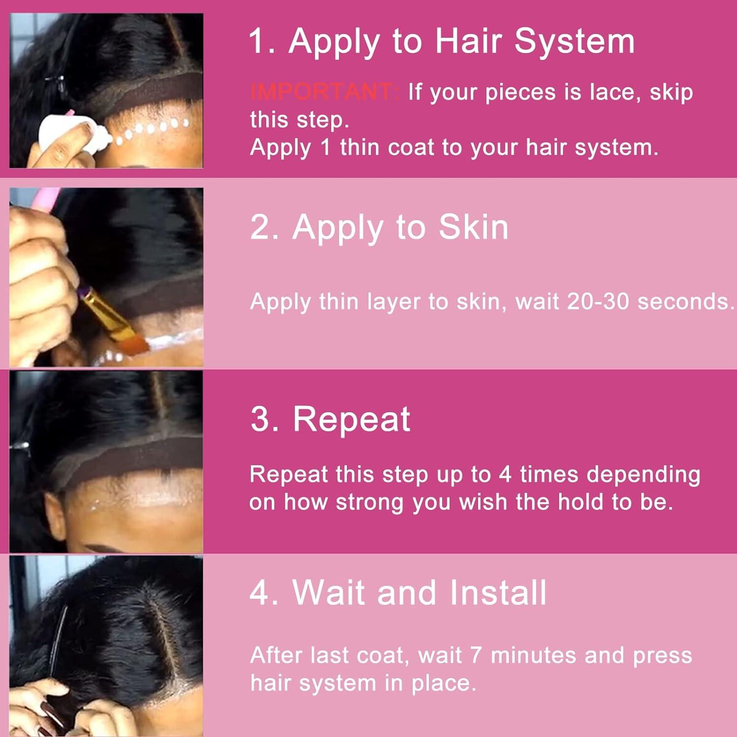 Lace Wig Glue Wig Glue Lace Front Strong Hold Invisible Bonding Adhesive Hair Glue for Wigs