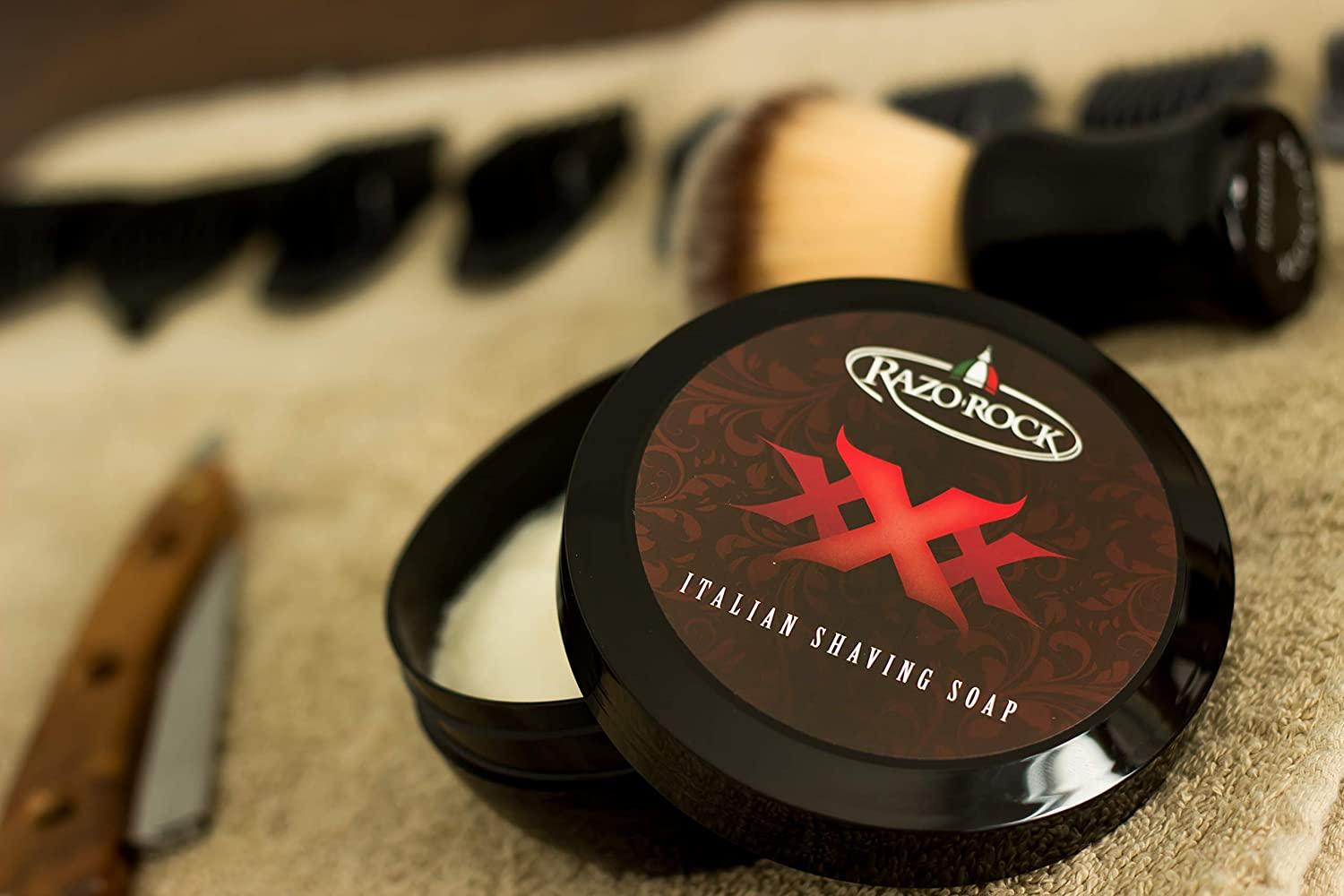 RazoRock XXX Italian Shaving Soap Artisan Made Shaving Soap for Men