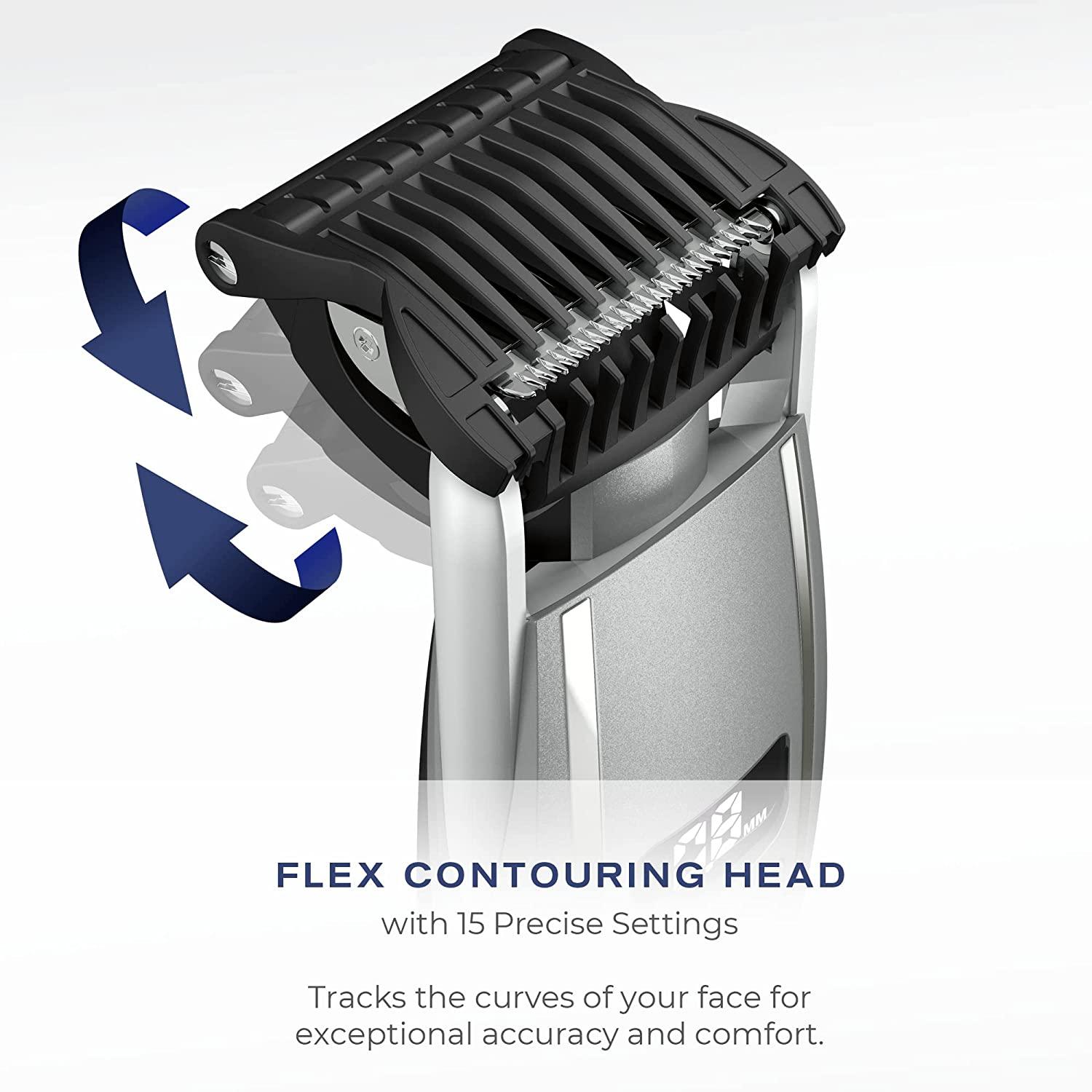 ConairMAN Beard Trimmer for Men Cord/Cordless, Digital Length Control