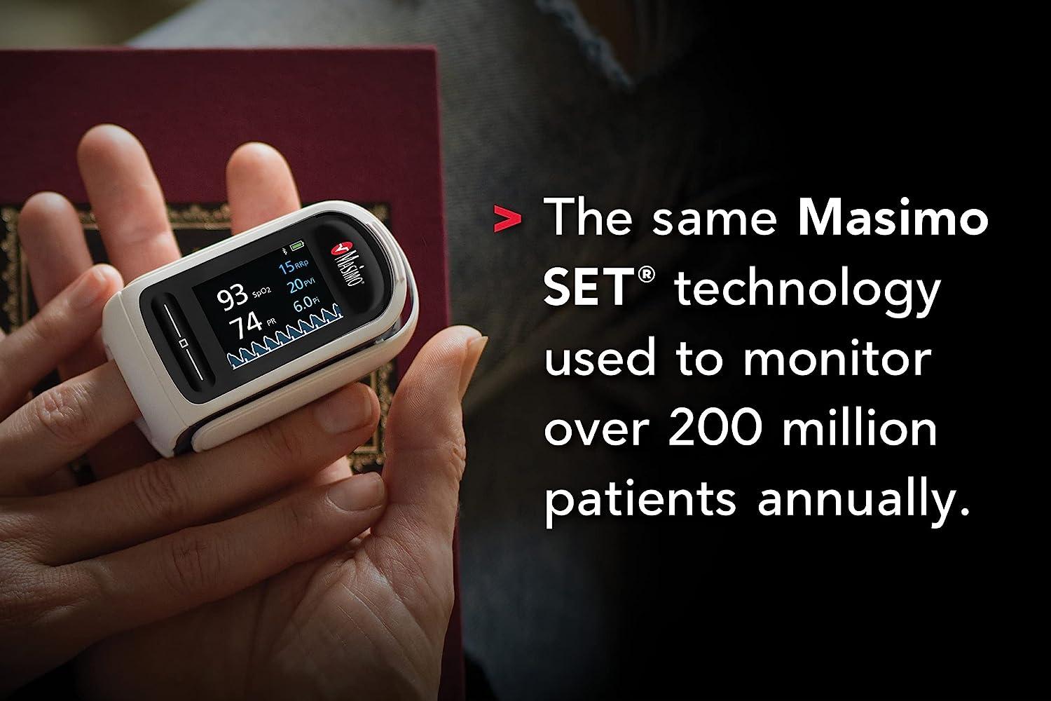 Masimo MightySat Fingertip Pulse Oximeter with Bluetooth, Monitor Blood