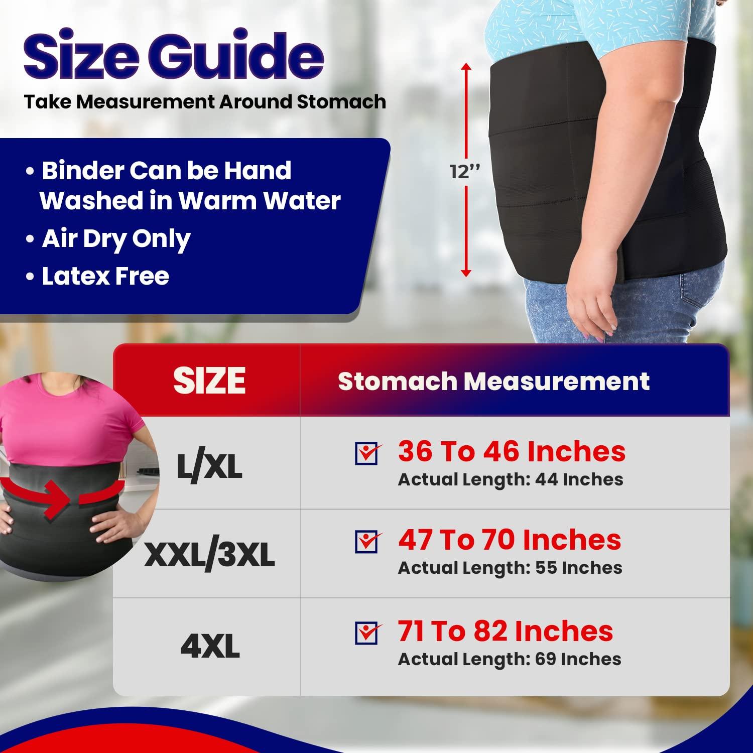 BraceAbility Medical Abdominal Stomach Binder - Belly Band Compression for  Diastasis Recti, Postpartum, Post-Surgical Wrap for Tummy Tuck Recovery