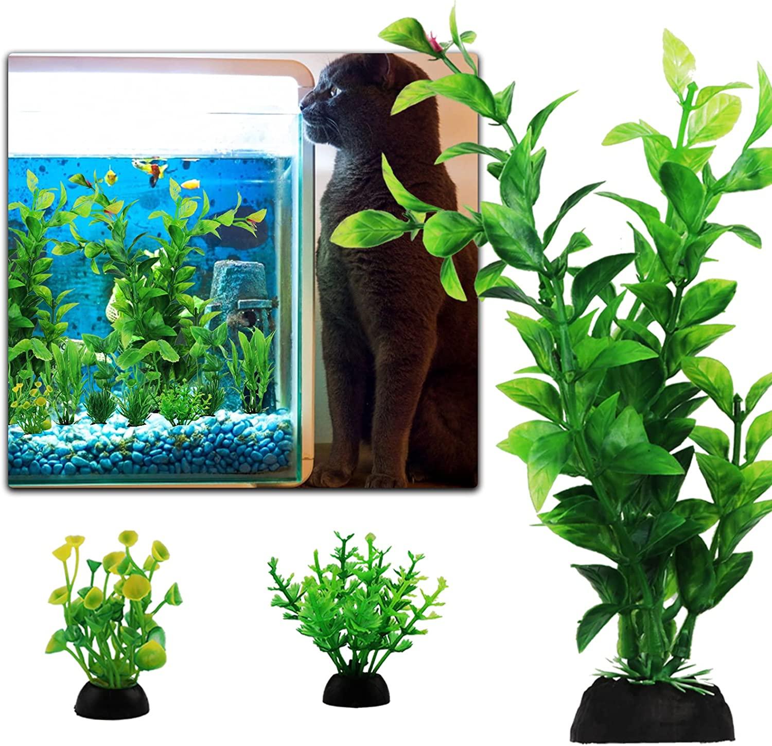 PietyPet 25 Pack Aquarium Plants, Fish Tank Decoration Colorful Artificial  Fish Tank Decorations for Household and Office Aquarium Simulation, Small