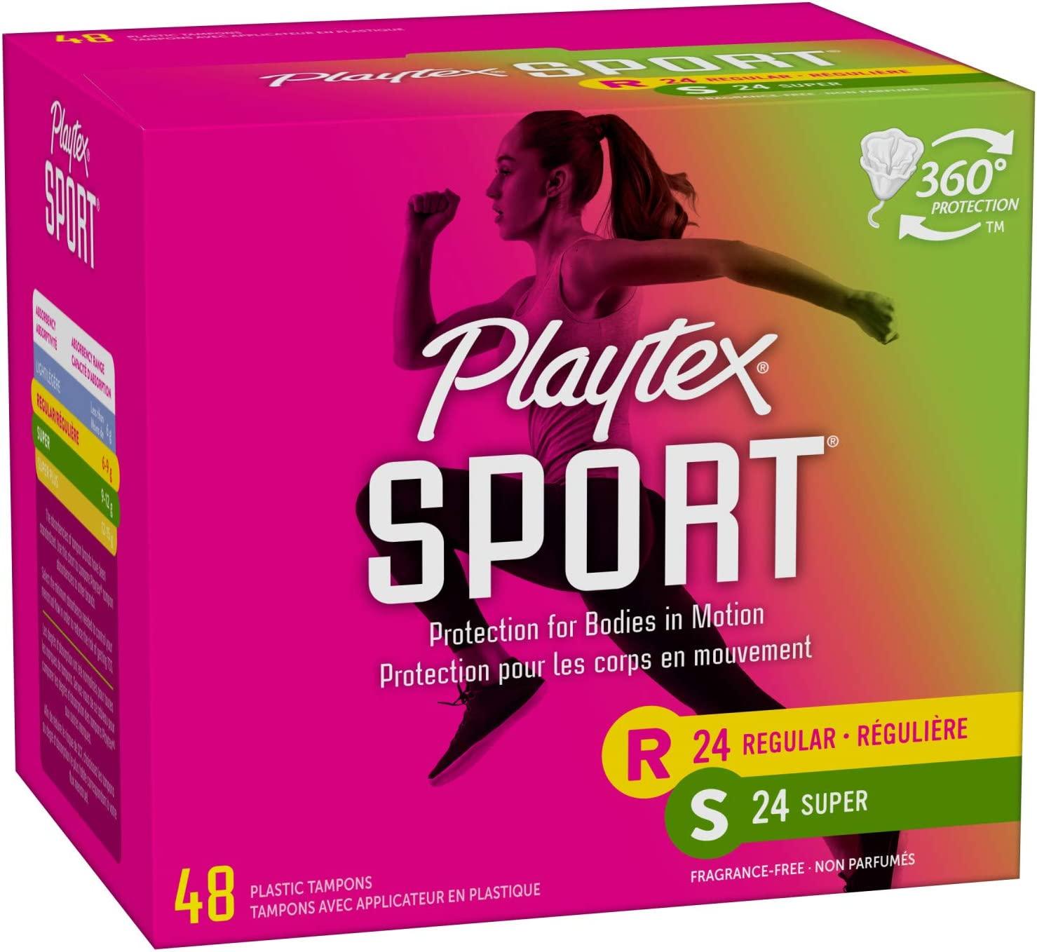 playtex® sport® regular tampons 8-count