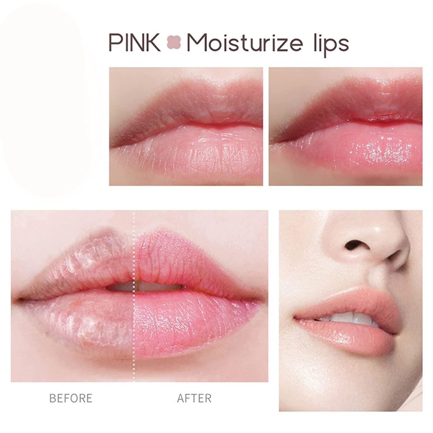 Pink Classic Lip Plumper Natural Lip Care Essence for Plump, Moisturized Lips Reduce Fine Lines