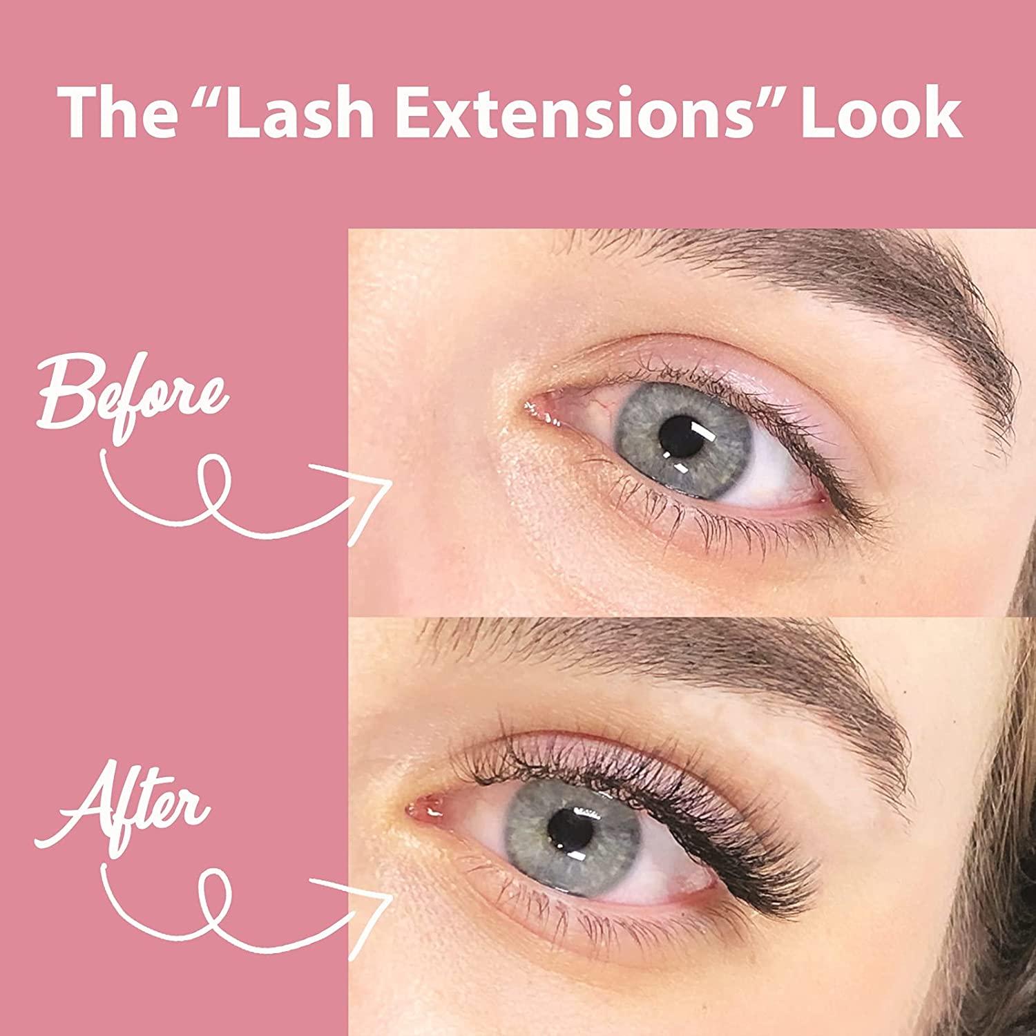 Luxillia Lashes with Eyeliner, Most Natural Looking Eyelashes Kit with