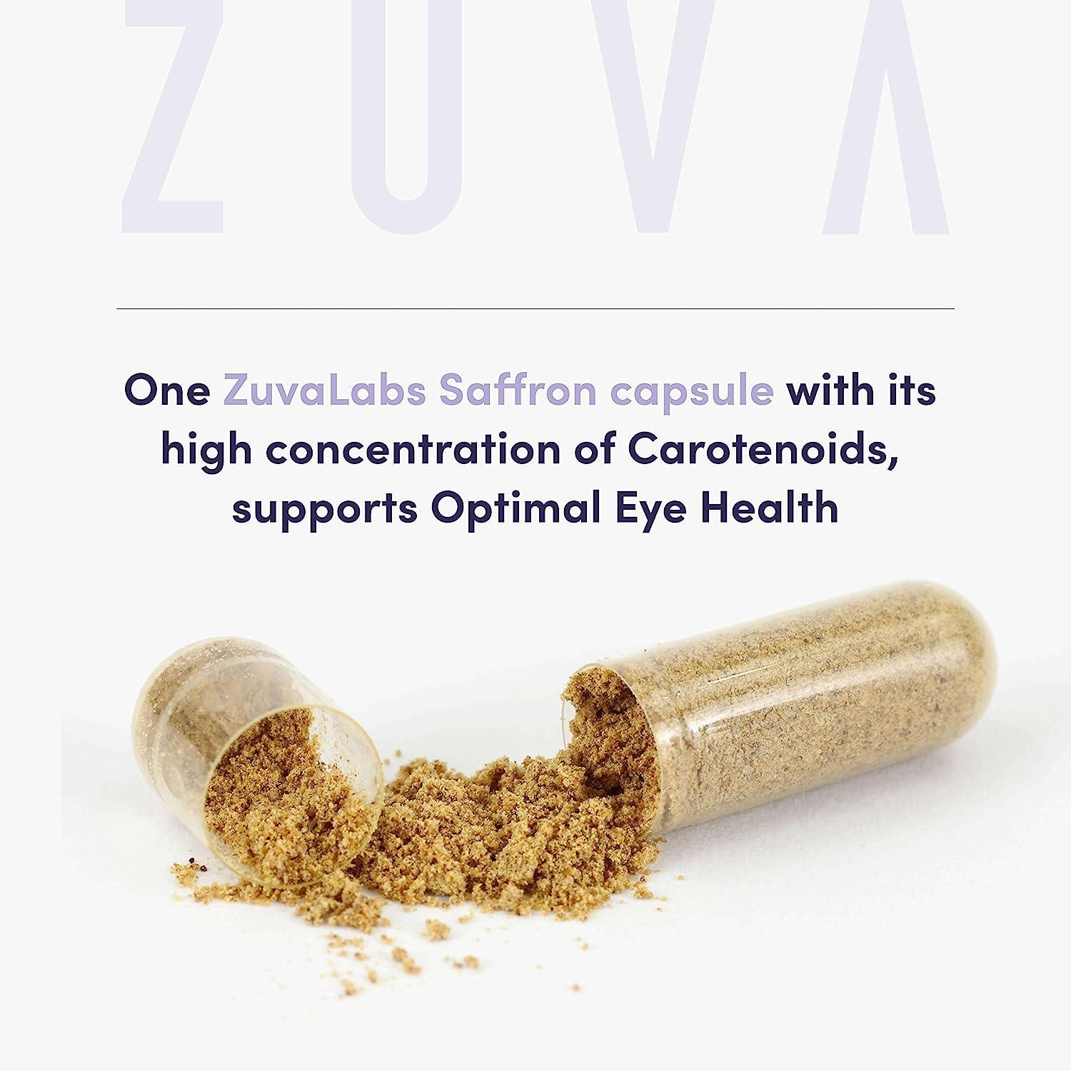 ZuvaLabs Saffron Supplements 100 Pure Saffron Extract Mood Enhancer for Women and Men