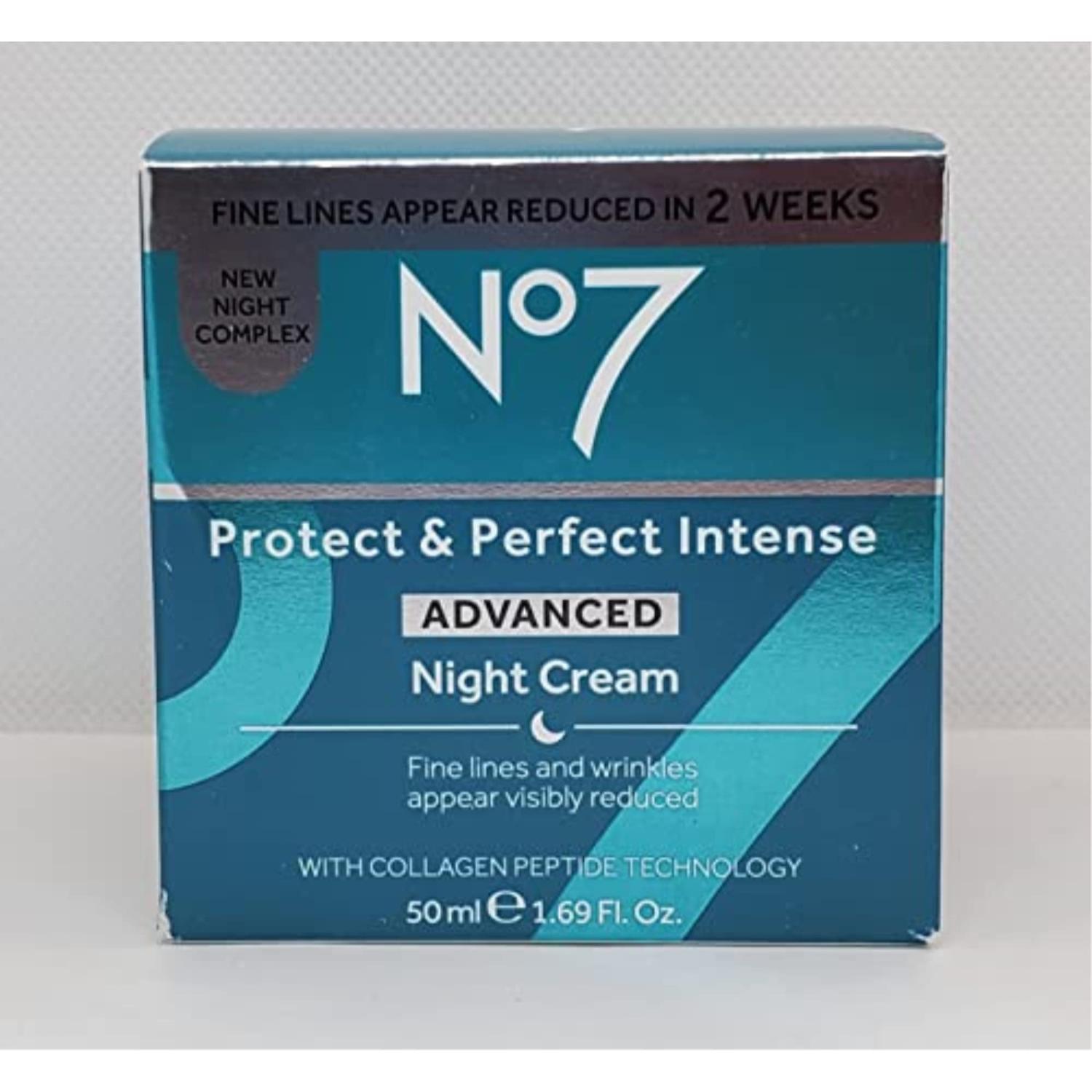 Boots No7 Protect & Perfect Night Cream 50ml Hydrating AntiAging Formula