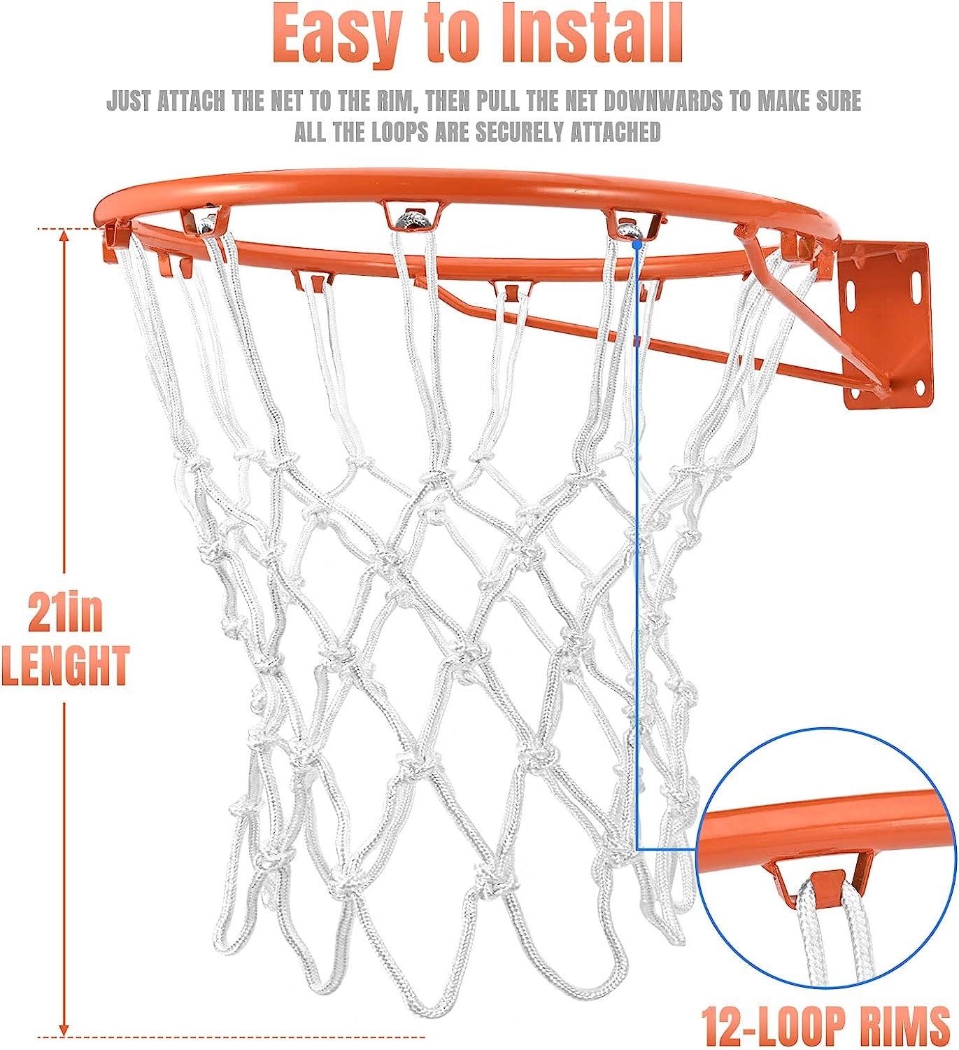 Vazioyar Basketball Net Replacement, Thick Heavy Duty Basketball Net