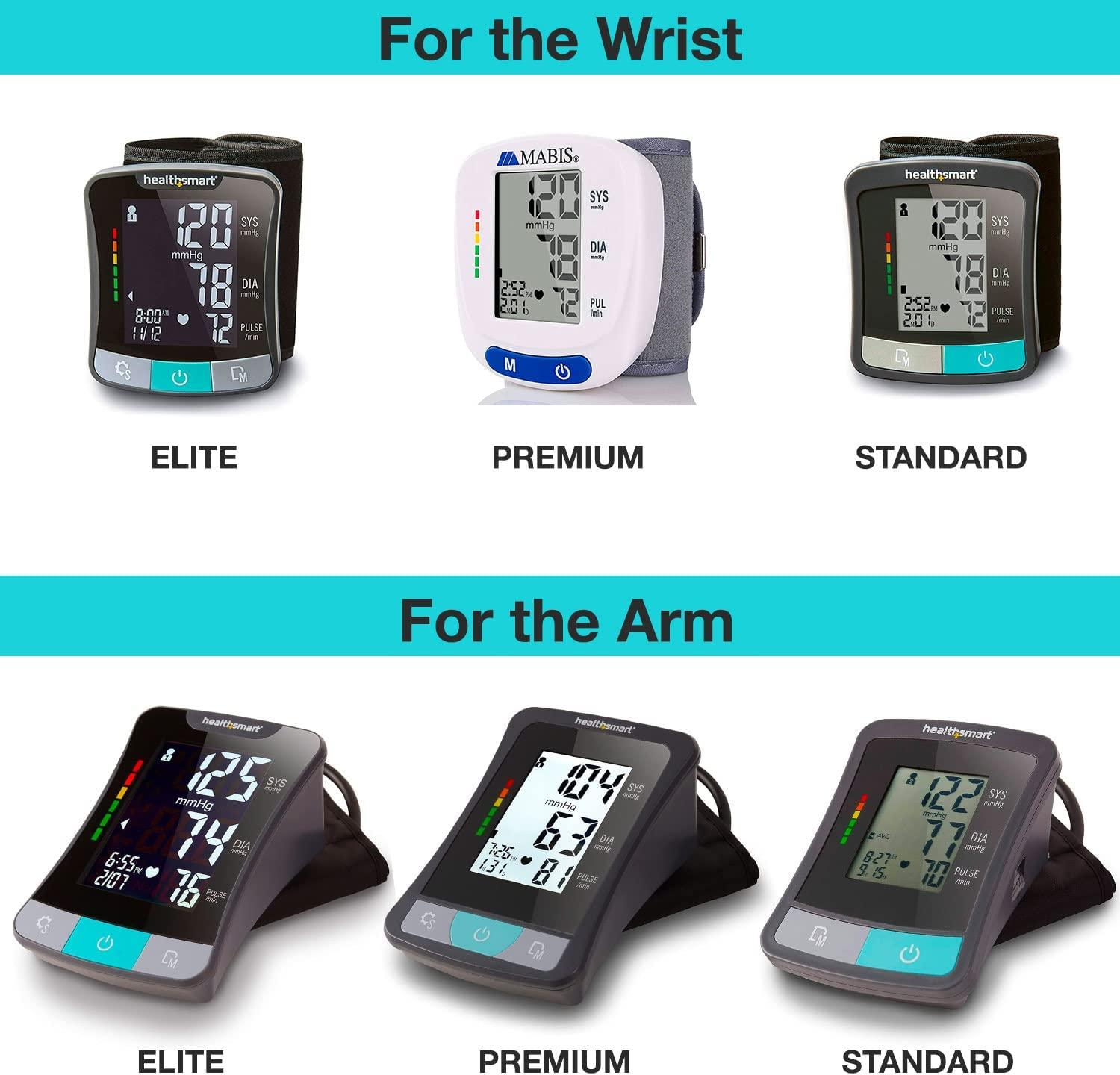 HealthSmart Premium Digital Arm Blood Pressure Monitor Black