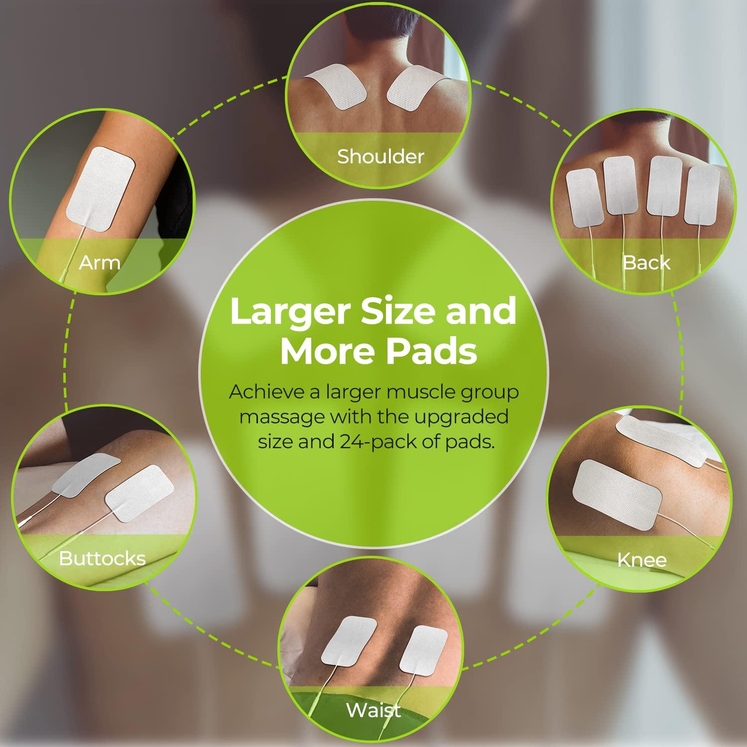 Med-Fit TENS Self-Adhesive Pads: 16 Pads (4 Packs) Of Durable 5cm X - View #4