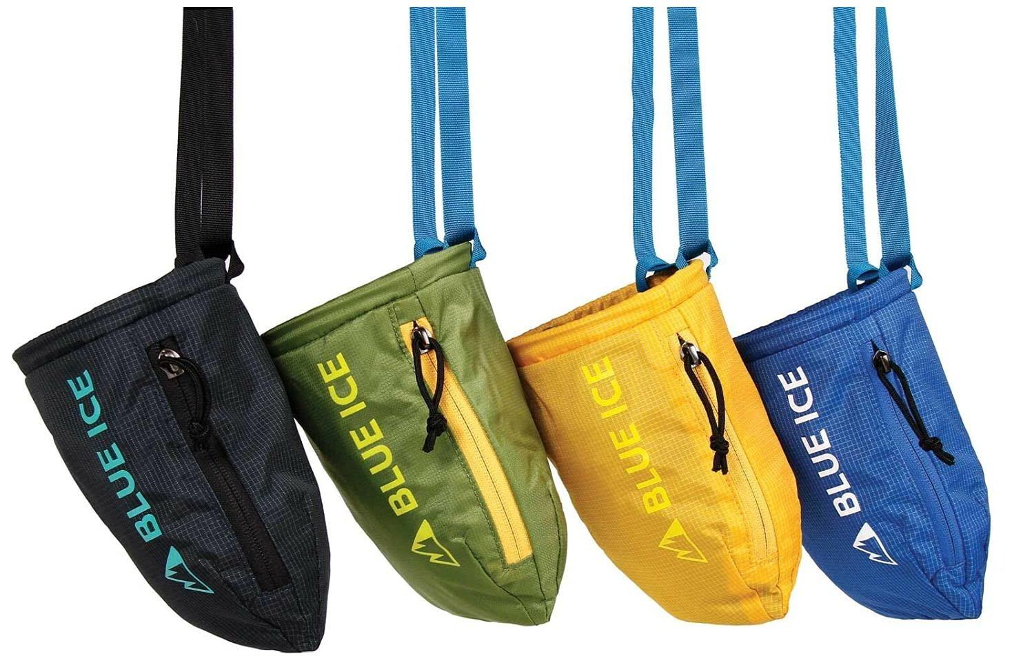 Blue Ice Sender Chalkbag Yellow