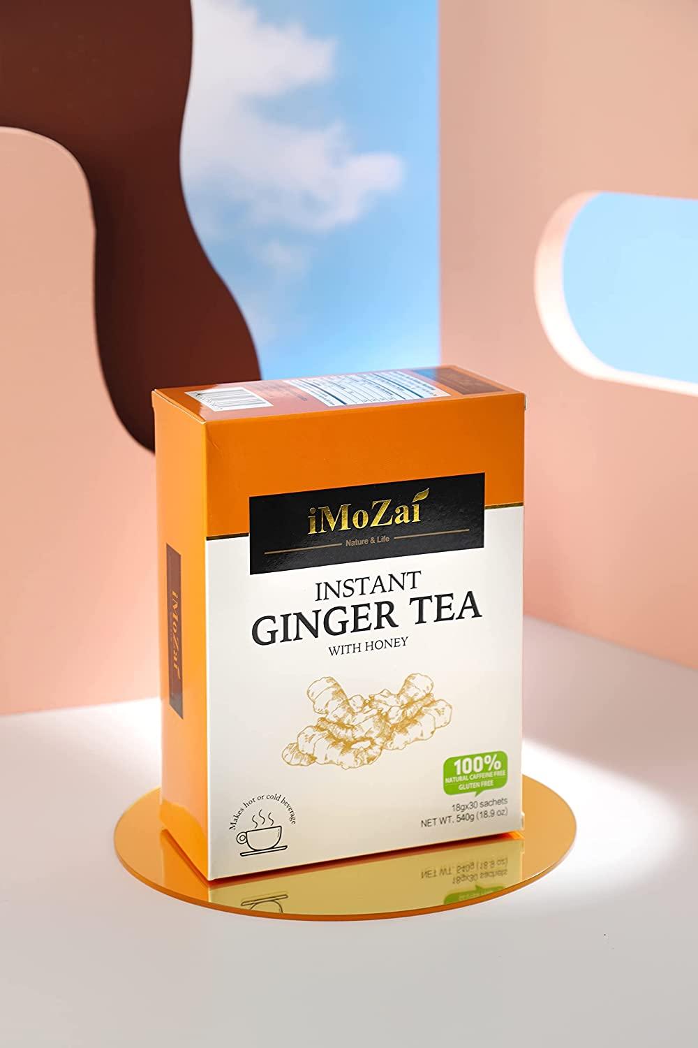 Imozai Instant Ginger Tea With Honey Crystals (Original Flavor, 30