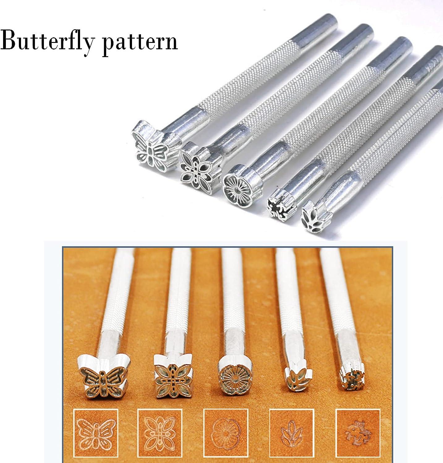 Leather Stamp Tools Punch Set Carving Leather Craft Stamp Tools for