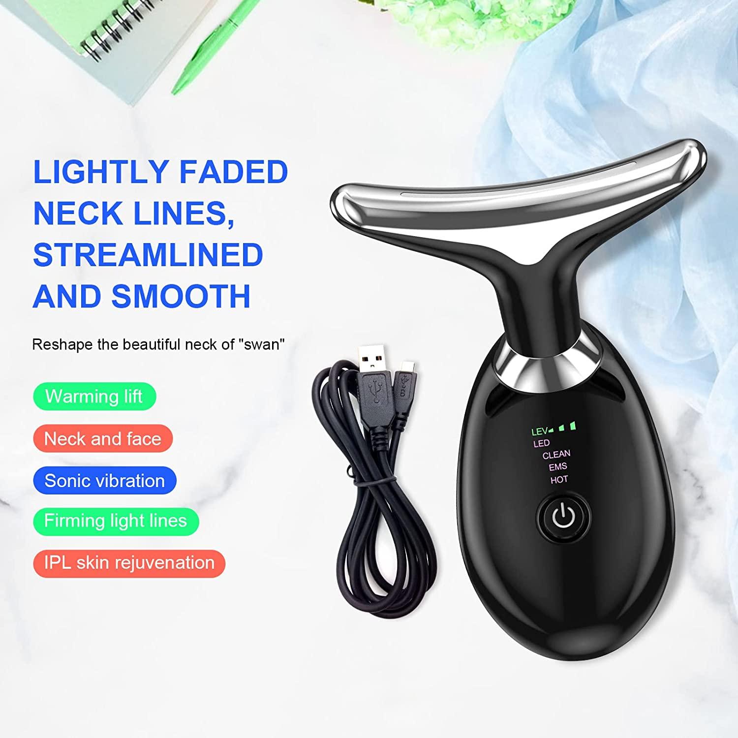 Double Chin Reducer, Firming Wrinkle Removal Device for Neck Face, Face  Sculpting Device, Face Lift, Facial and Neck Massage Kit for Tightening,  Firm